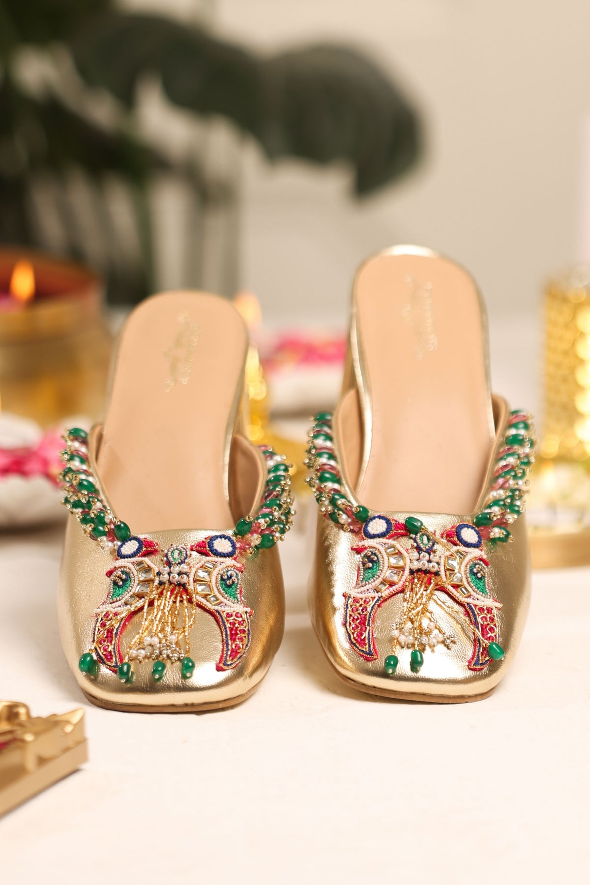 Mayurakshi Mule Heels