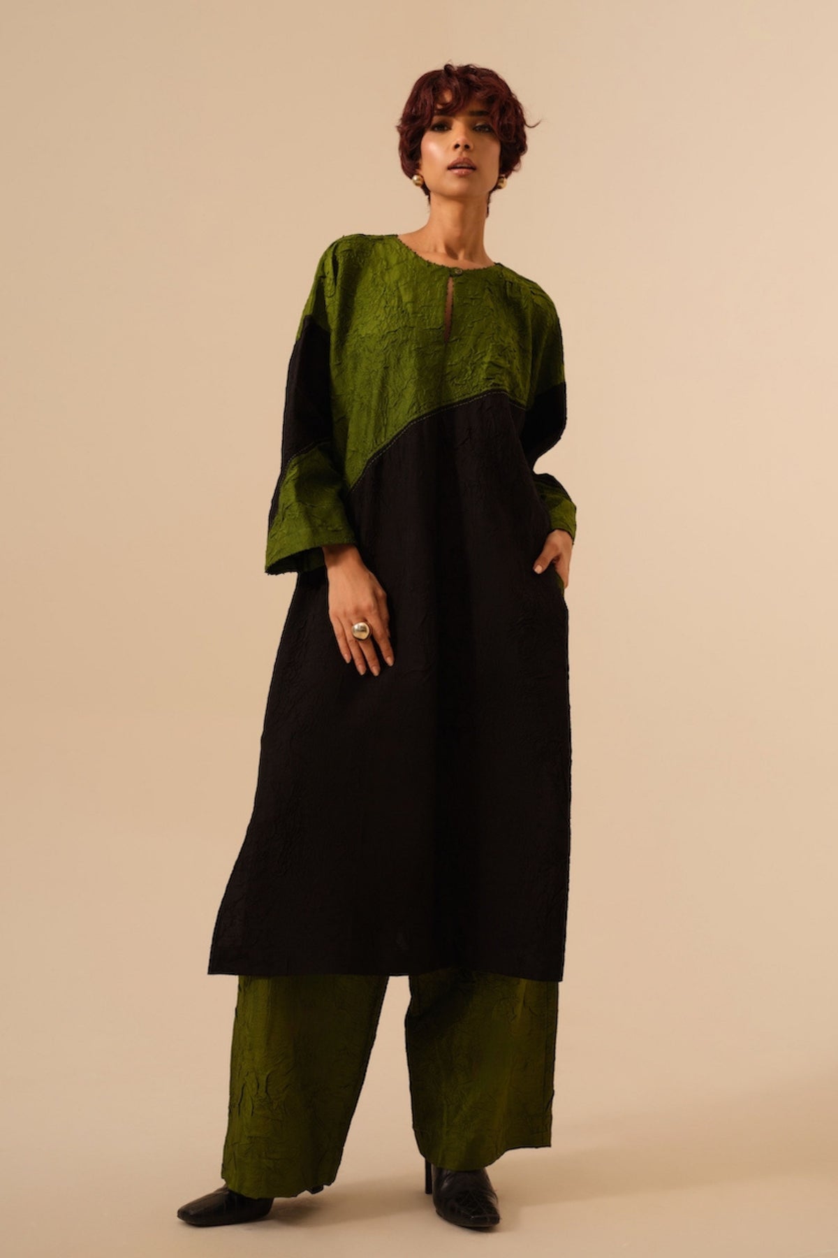 Jade Green Petal Pants