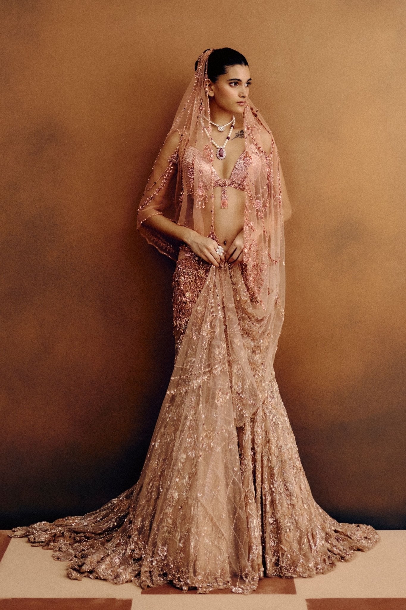 Amberlux Cocktail Lehenga Set - Dolly J - Elahe