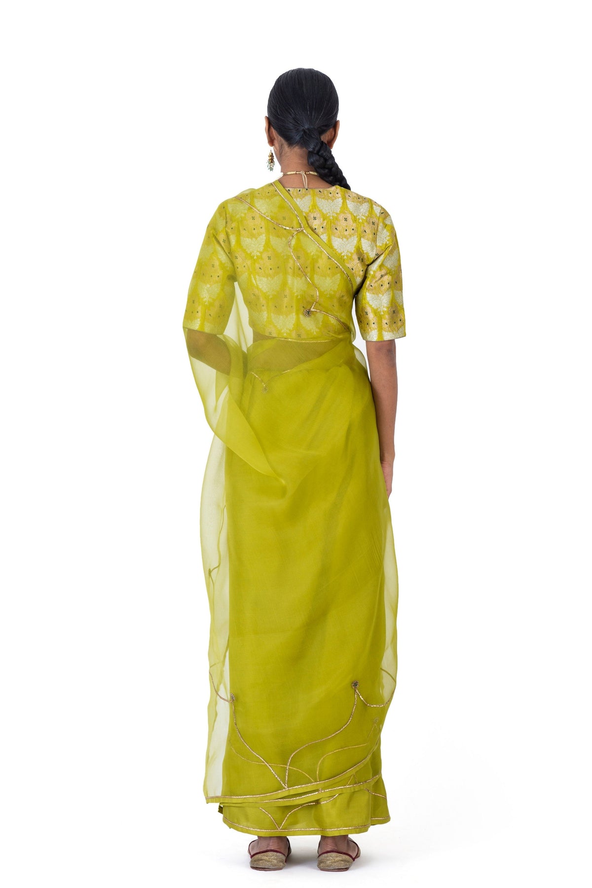 Kirati Leaf Green Saree