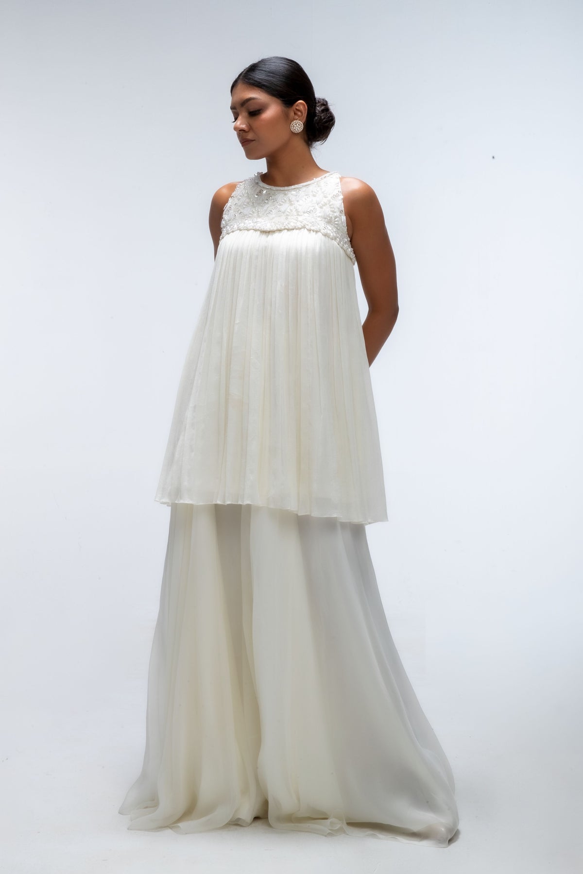 Ivory Illume Glow Sharara Set