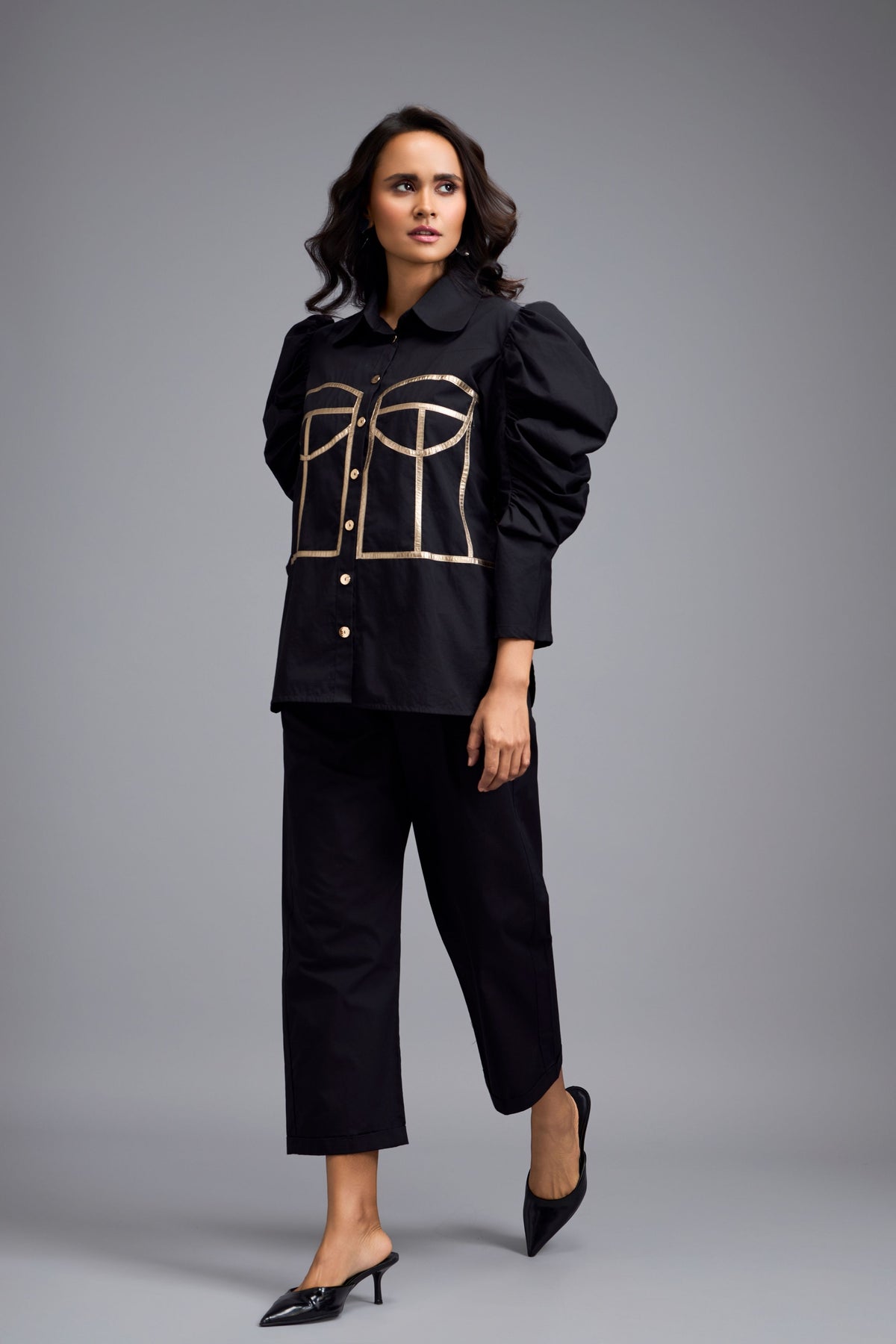 Eclipse Puff Slevees Shirt