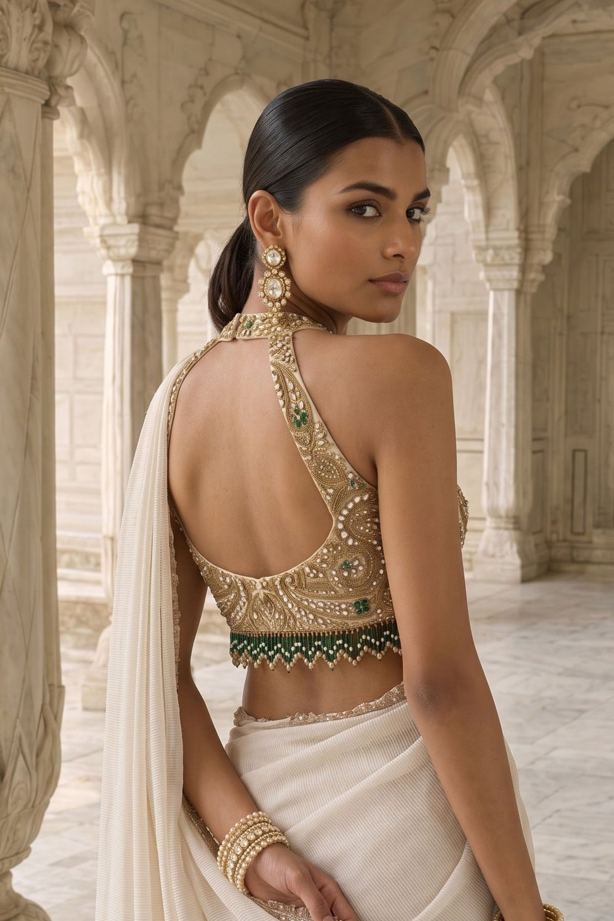 Heera Bag  Draped Saree Set