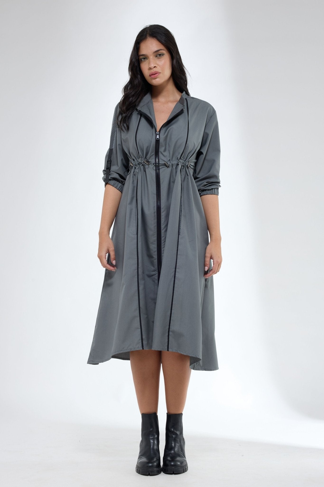 ANTI FIT SHIRT DRESS L / Grey ANTI FIT SHIRT DRESS L / Grey