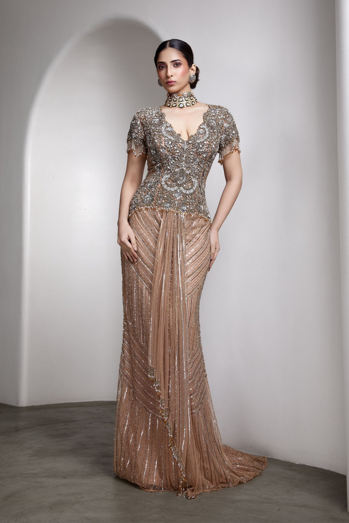Regal Embellished Gown