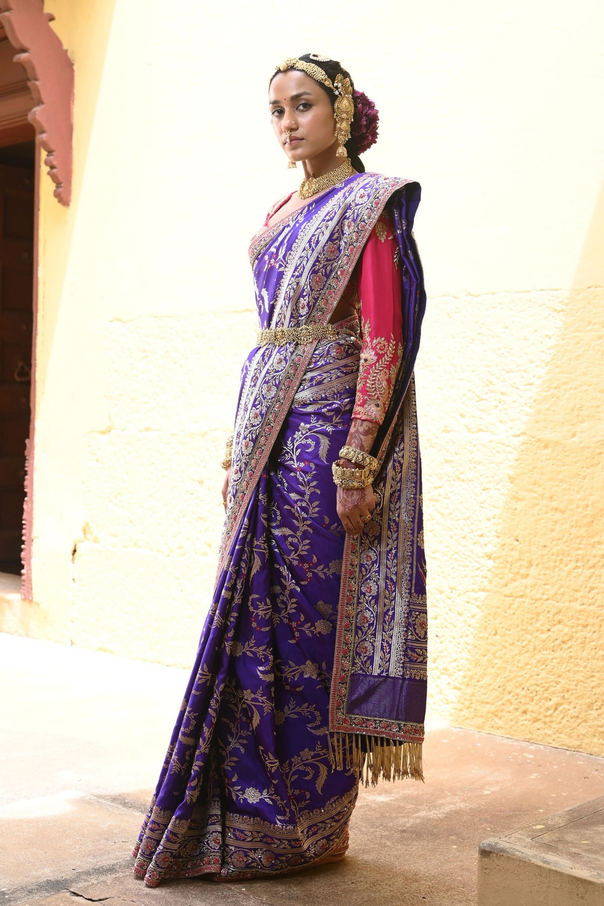 Gayatri Purple Saree