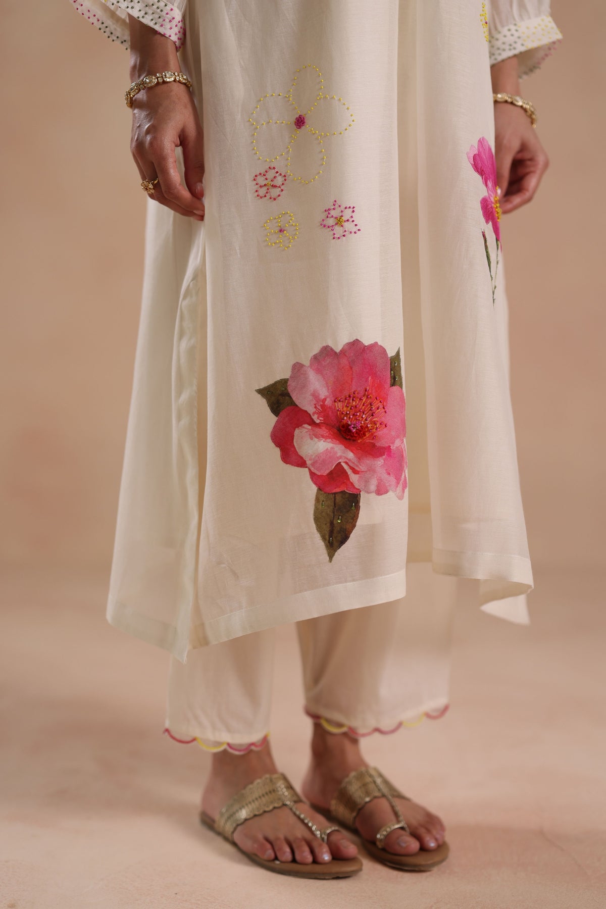 Kamal Ivory Kurta Set