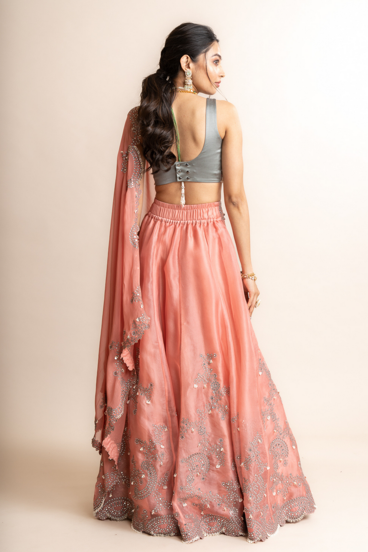 Lehenga Sari Set