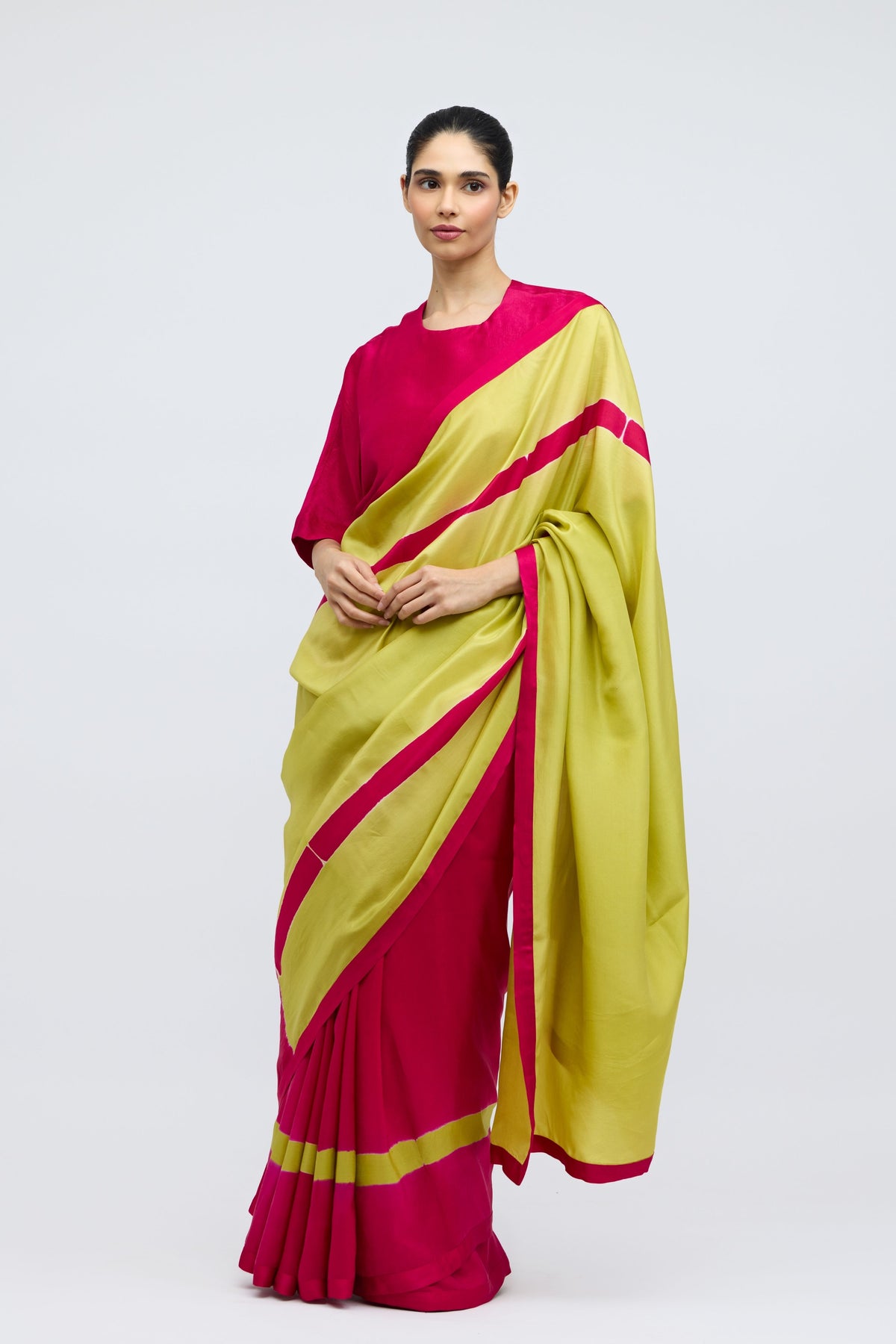 Woman Holding a Fruit Blouse
