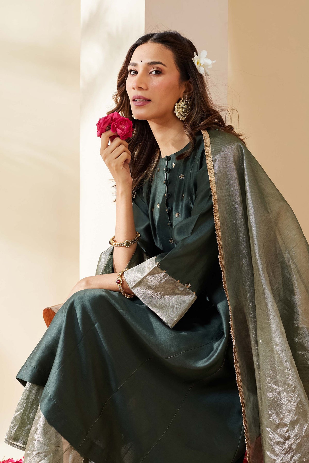 Royal Green Nazneen Kurta Set