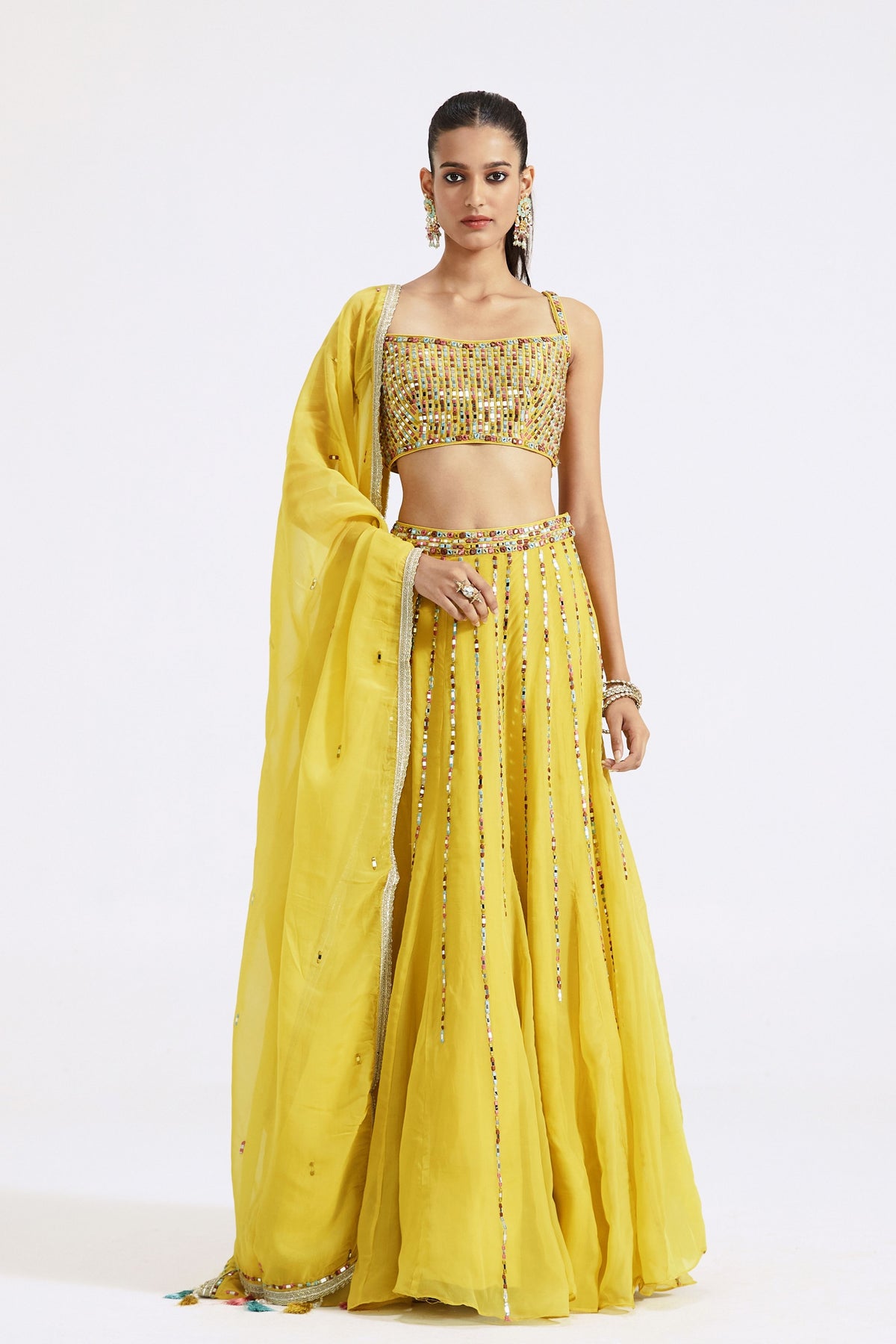 Lemon Yellow Lehenga Set