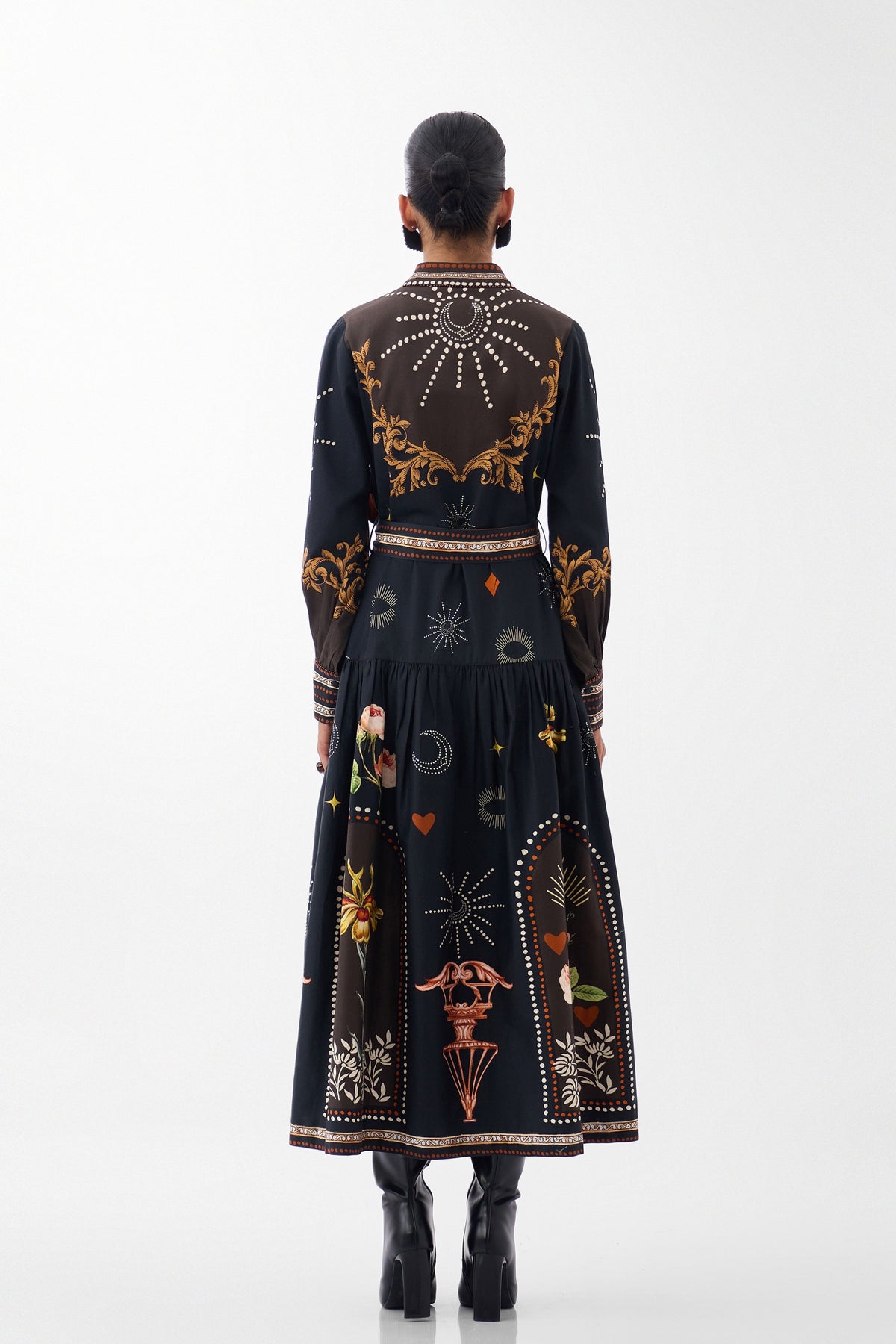 Celia Maxi Postcards Petals Dress