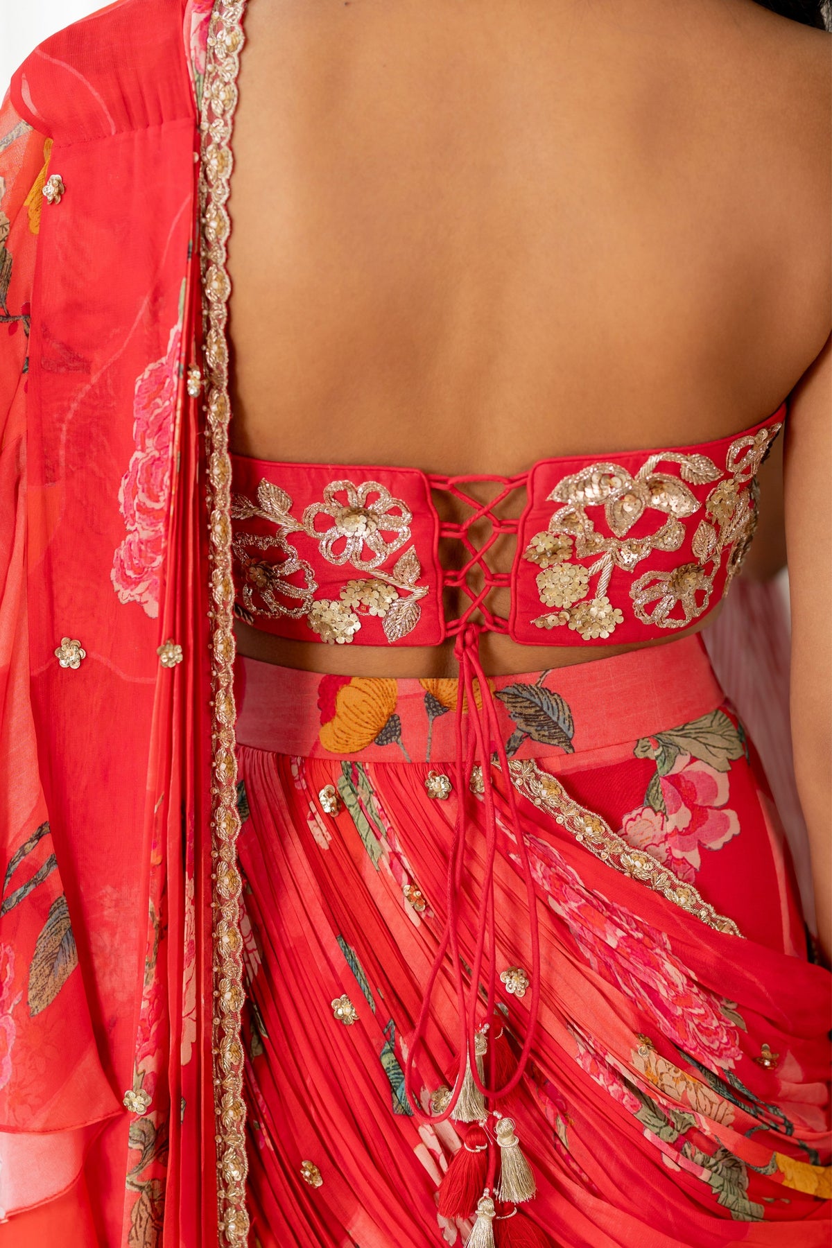 Tatiana Drape Saree Set