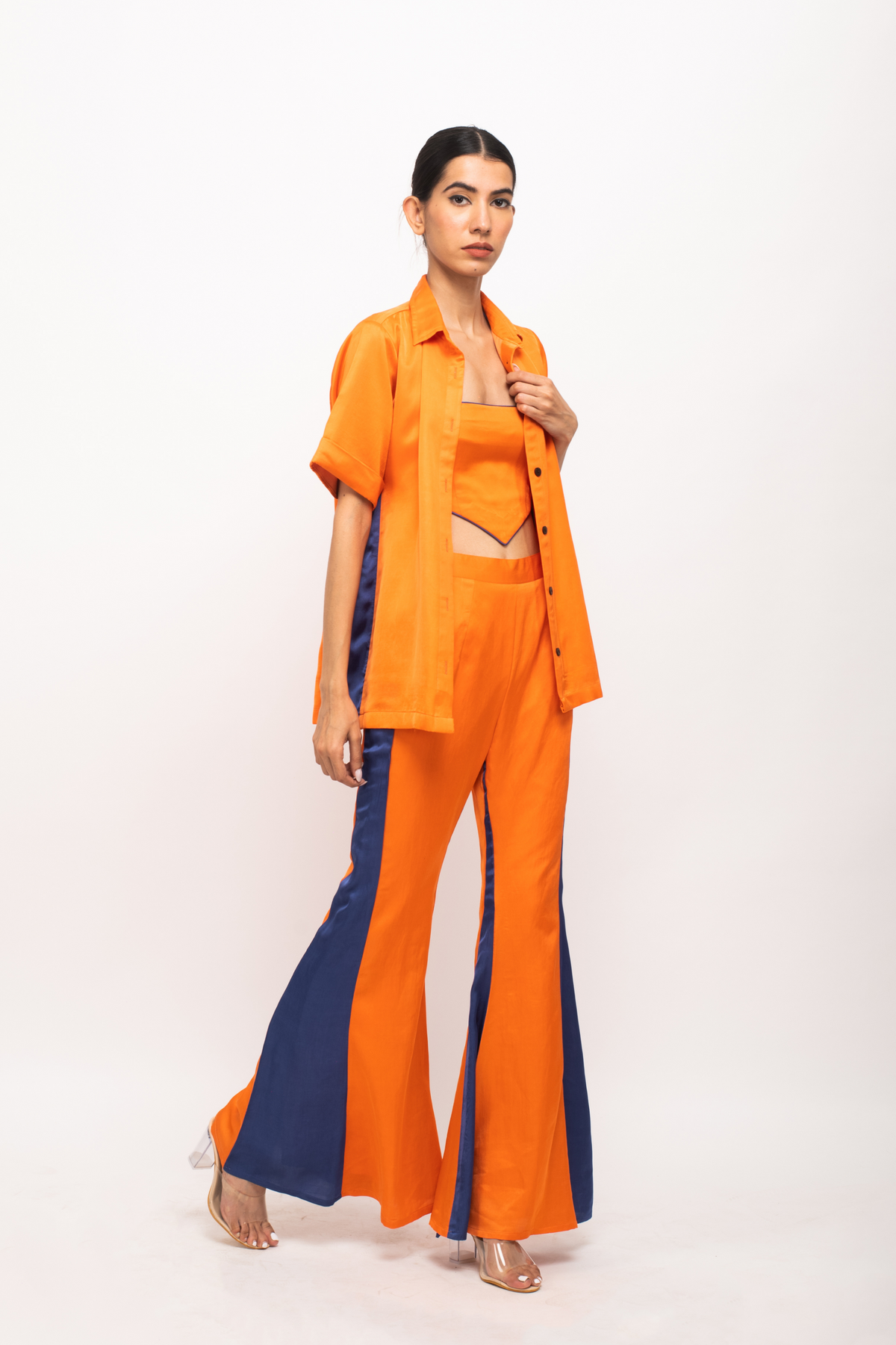 Orange and Blue Co-ord Set