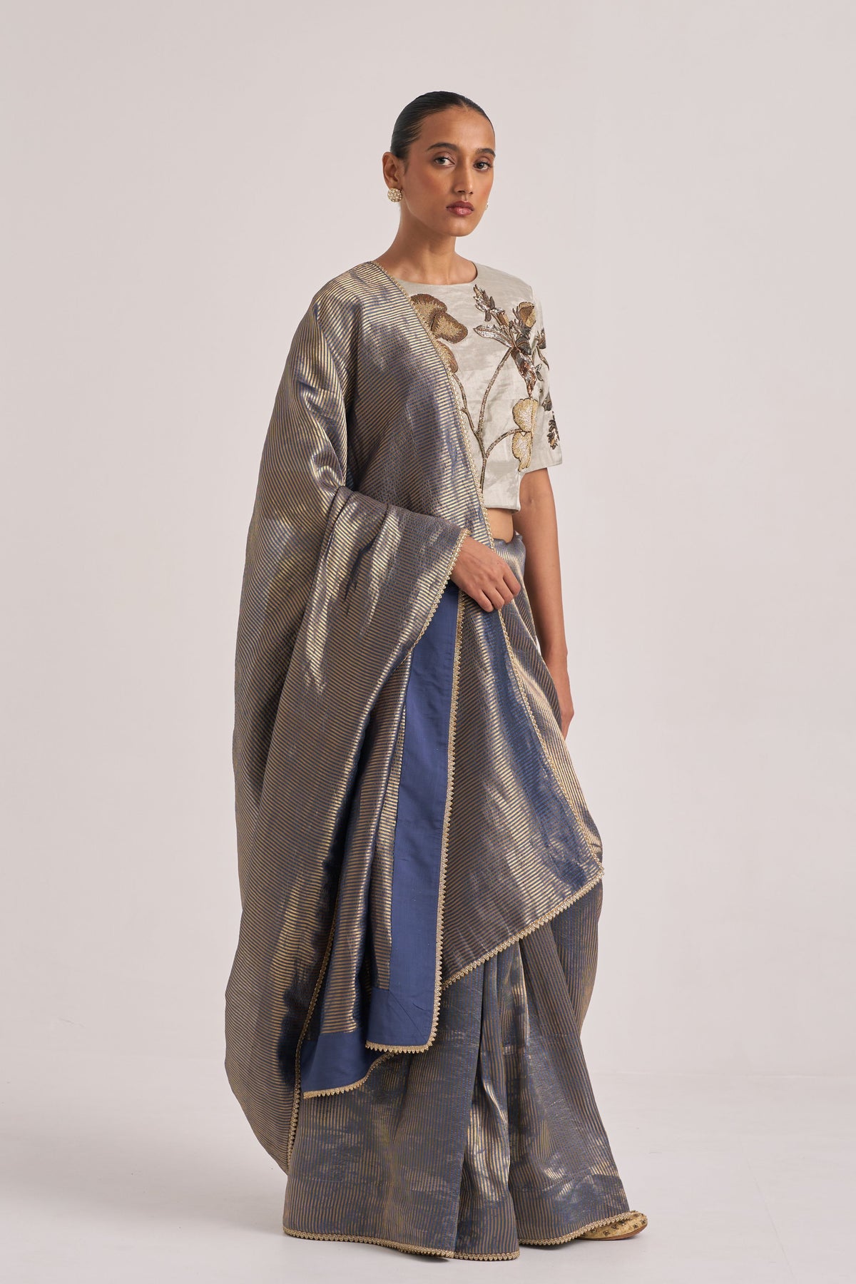 Bhavya Blue Saree