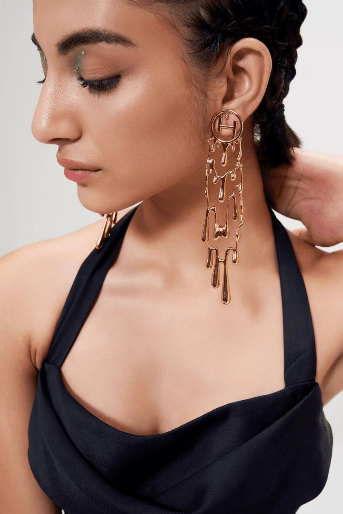 Free Fall Earrings in Gold