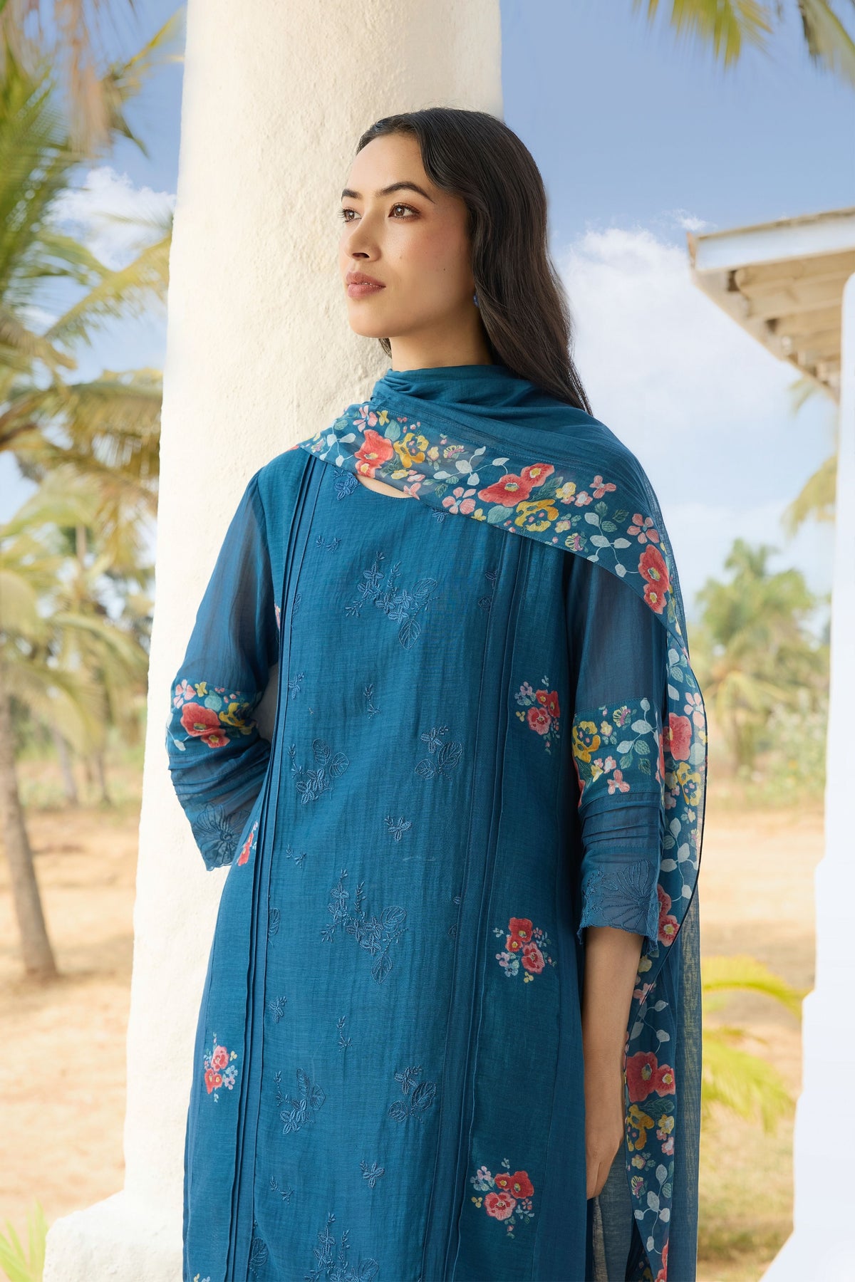 Sapphire Embroidered Kurta Set