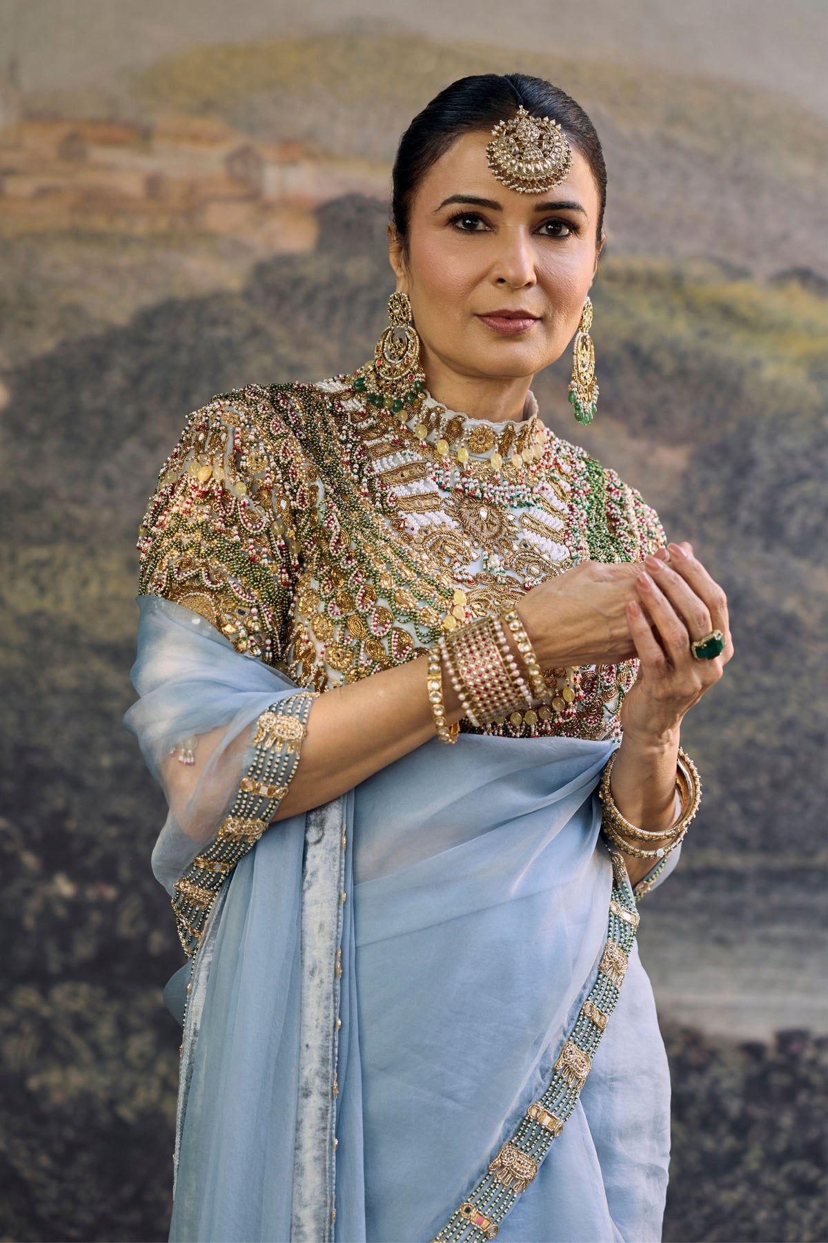 Neelambari Saree Set