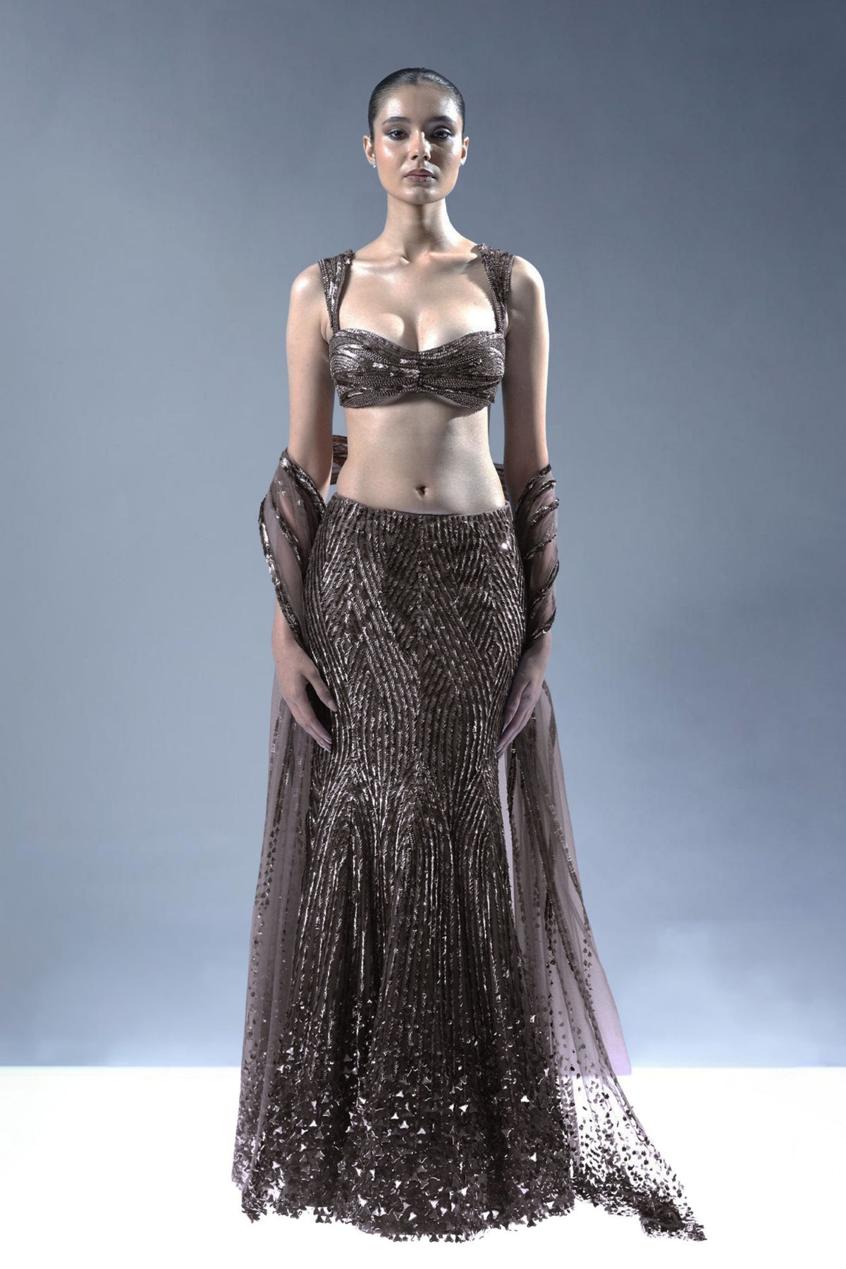 Starlit Cascade Lehenga Set