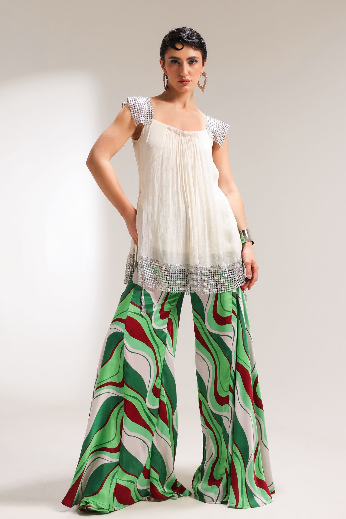 Beverly Hills Crème Tunic Set