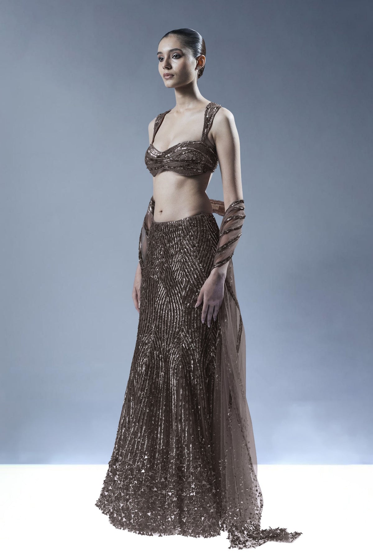 Starlit Cascade Lehenga Set