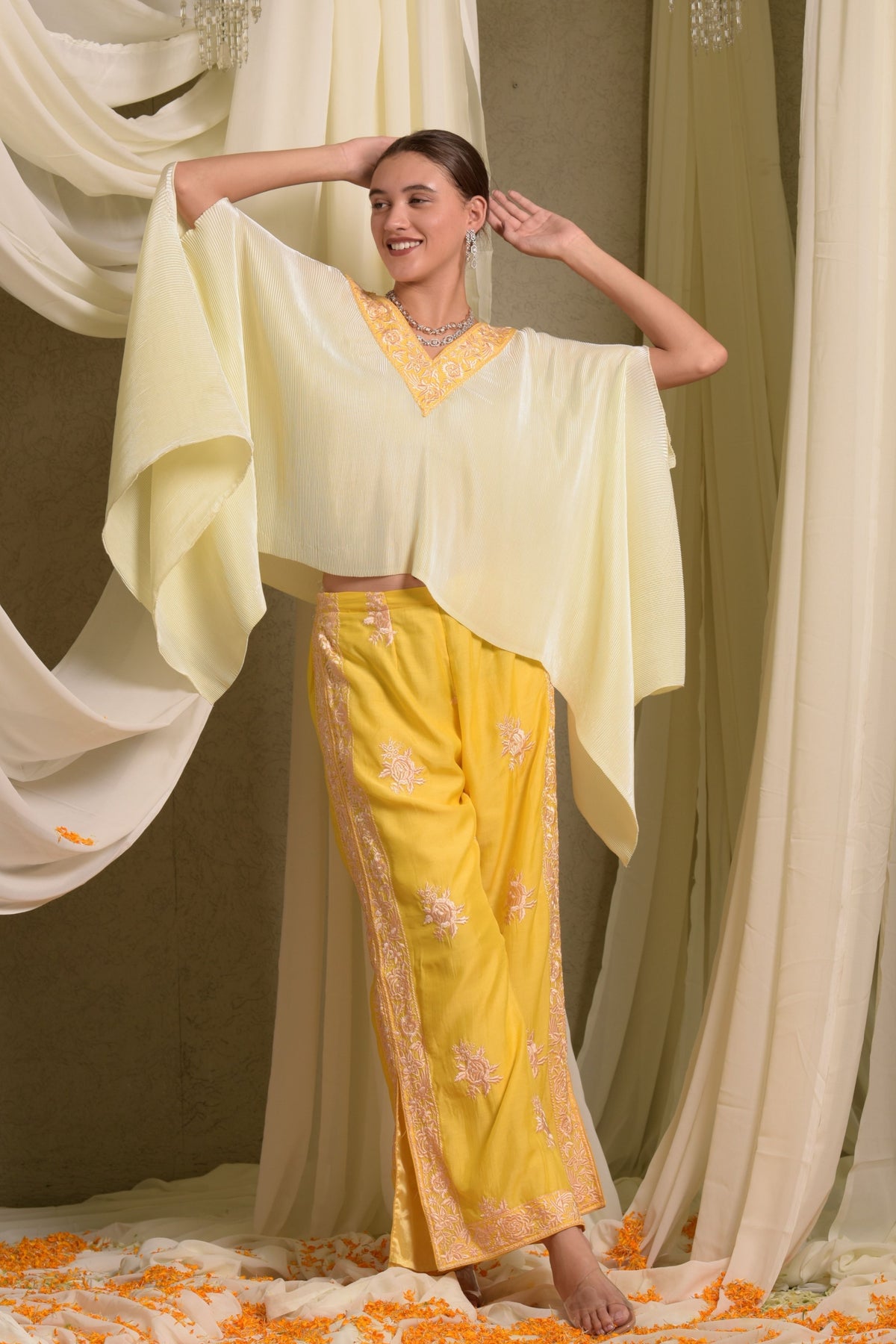 Pleated Cape Set