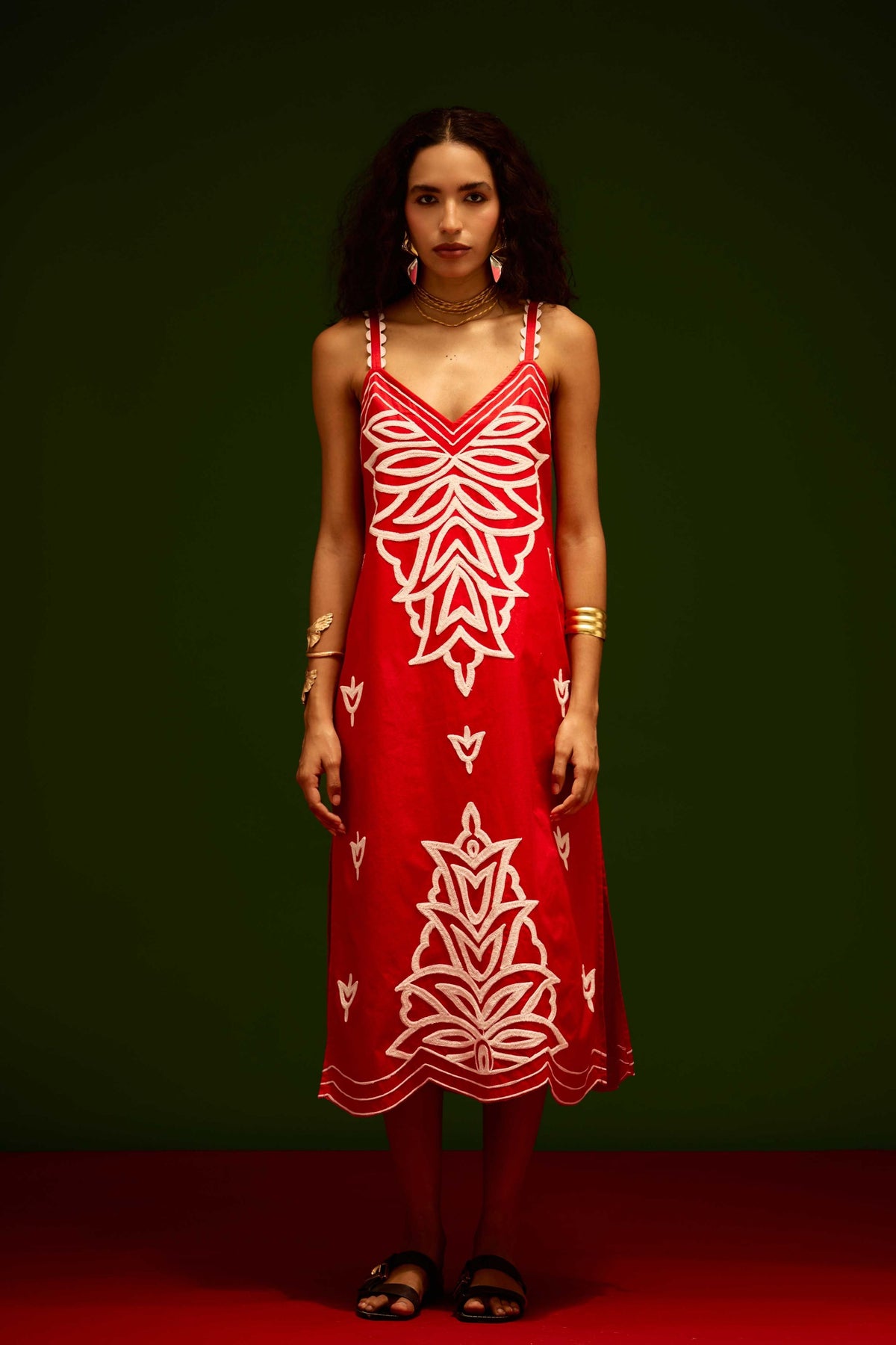 Scarlet Strappy Dress