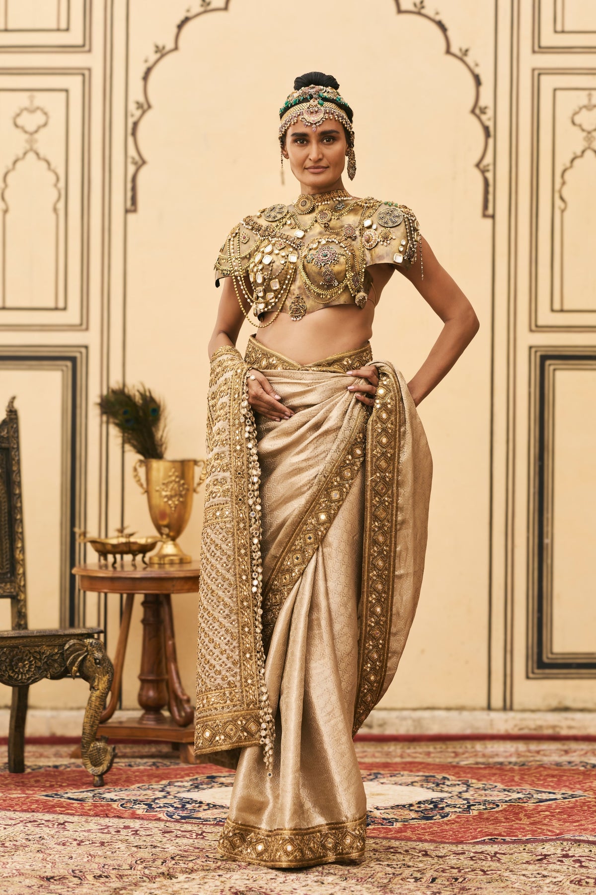 Kansya Saree Set