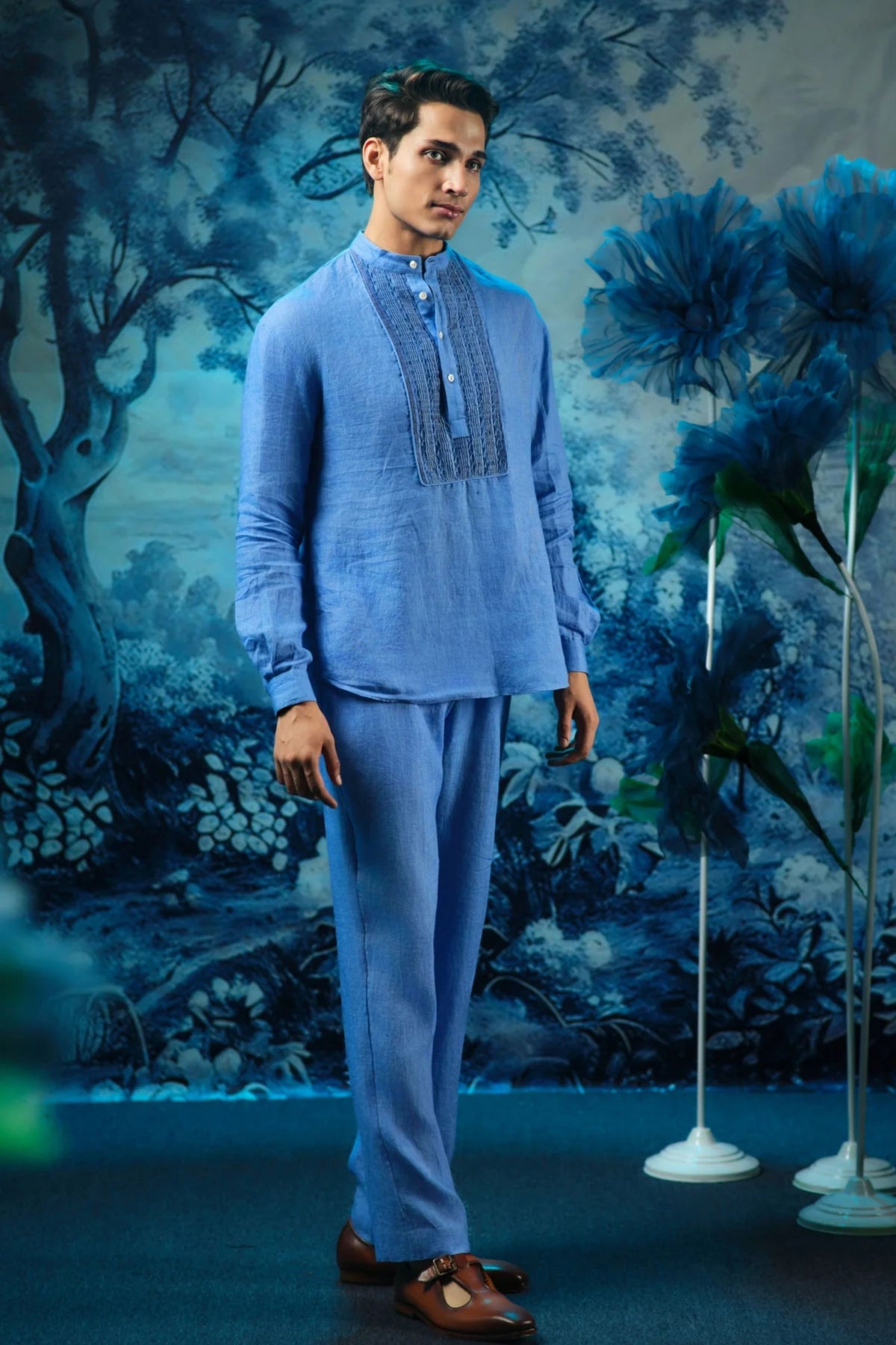 Indigo Short Length Kurta Set