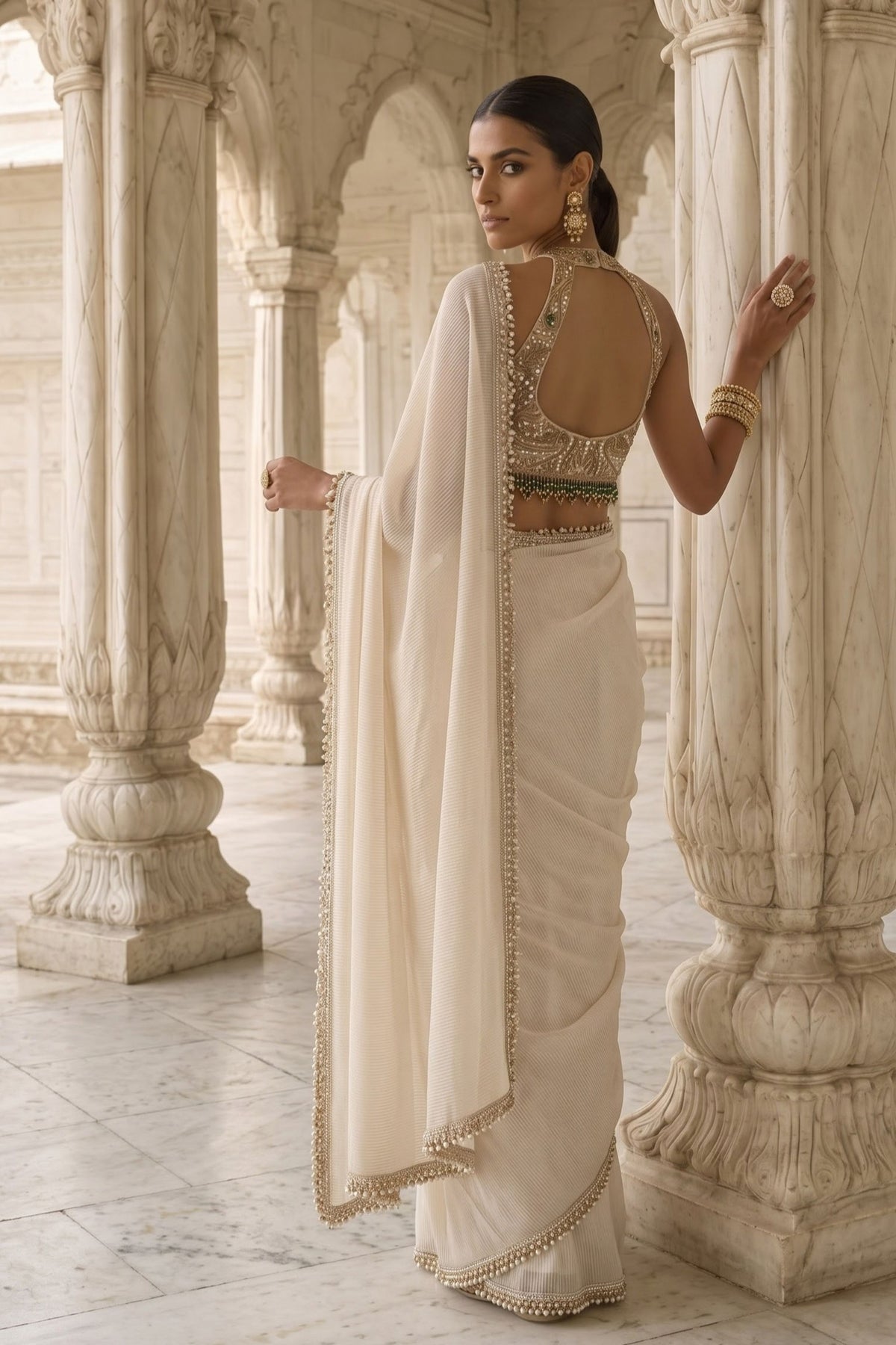Heera Bag  Draped Saree Set