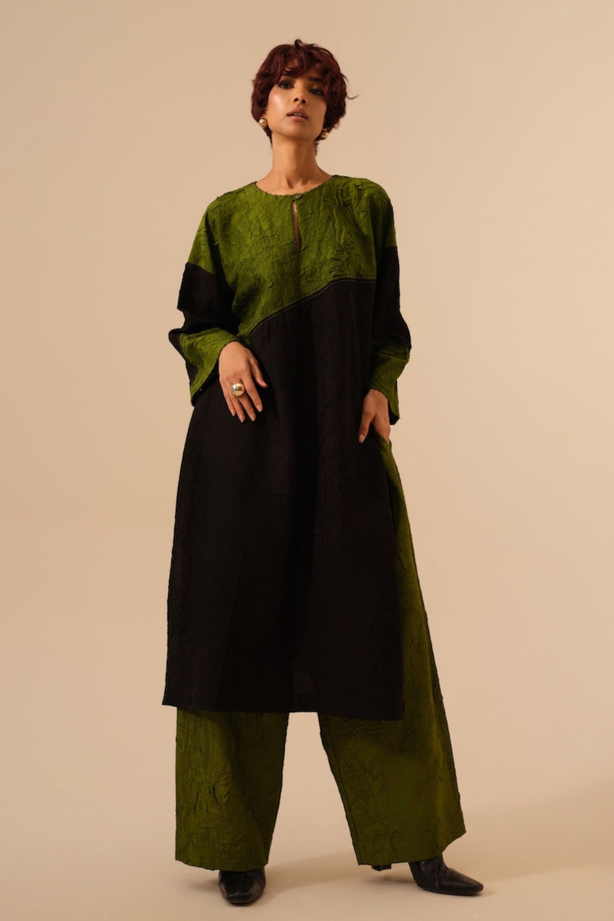 Jade Green Petal Pants