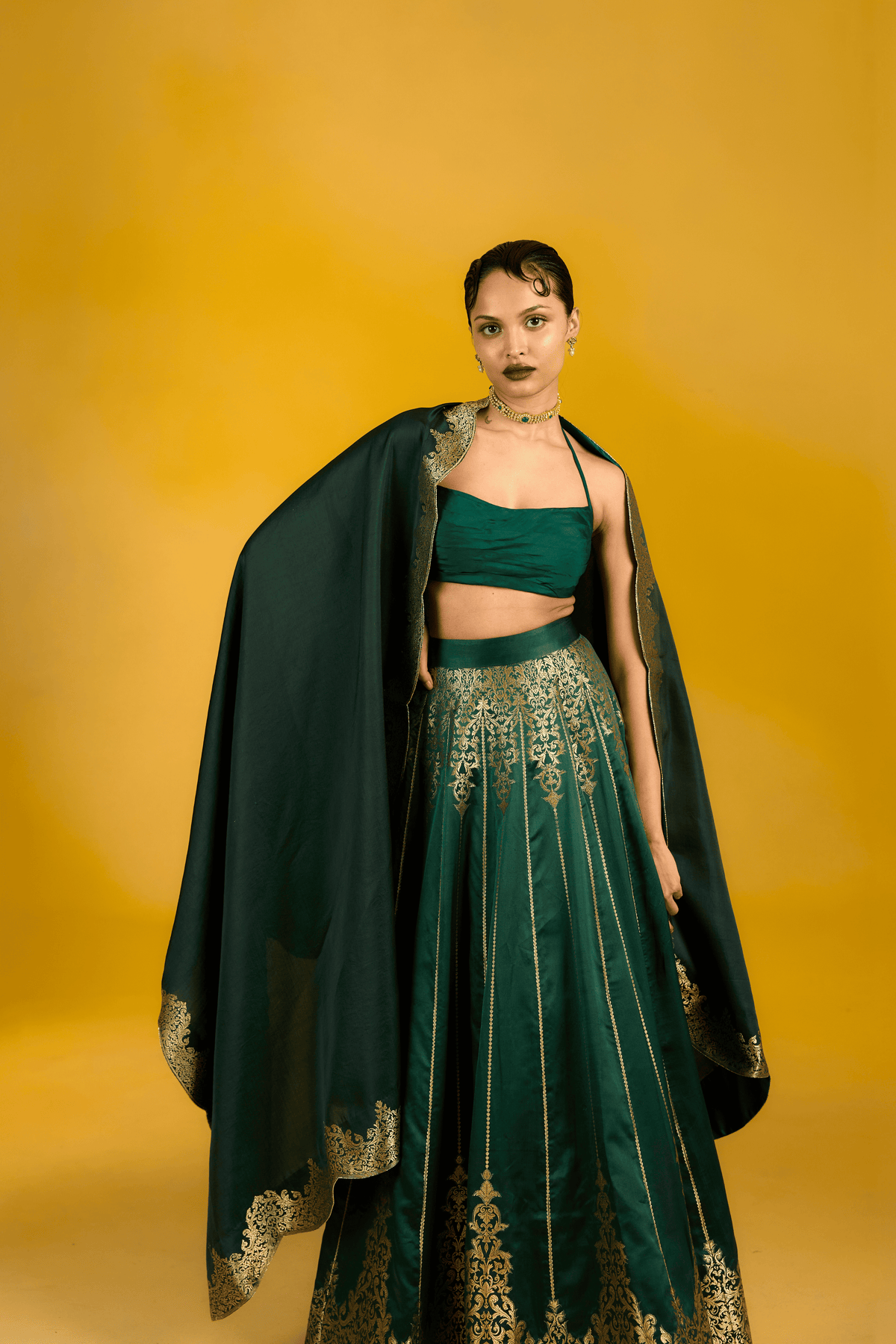The Jade Lehenga