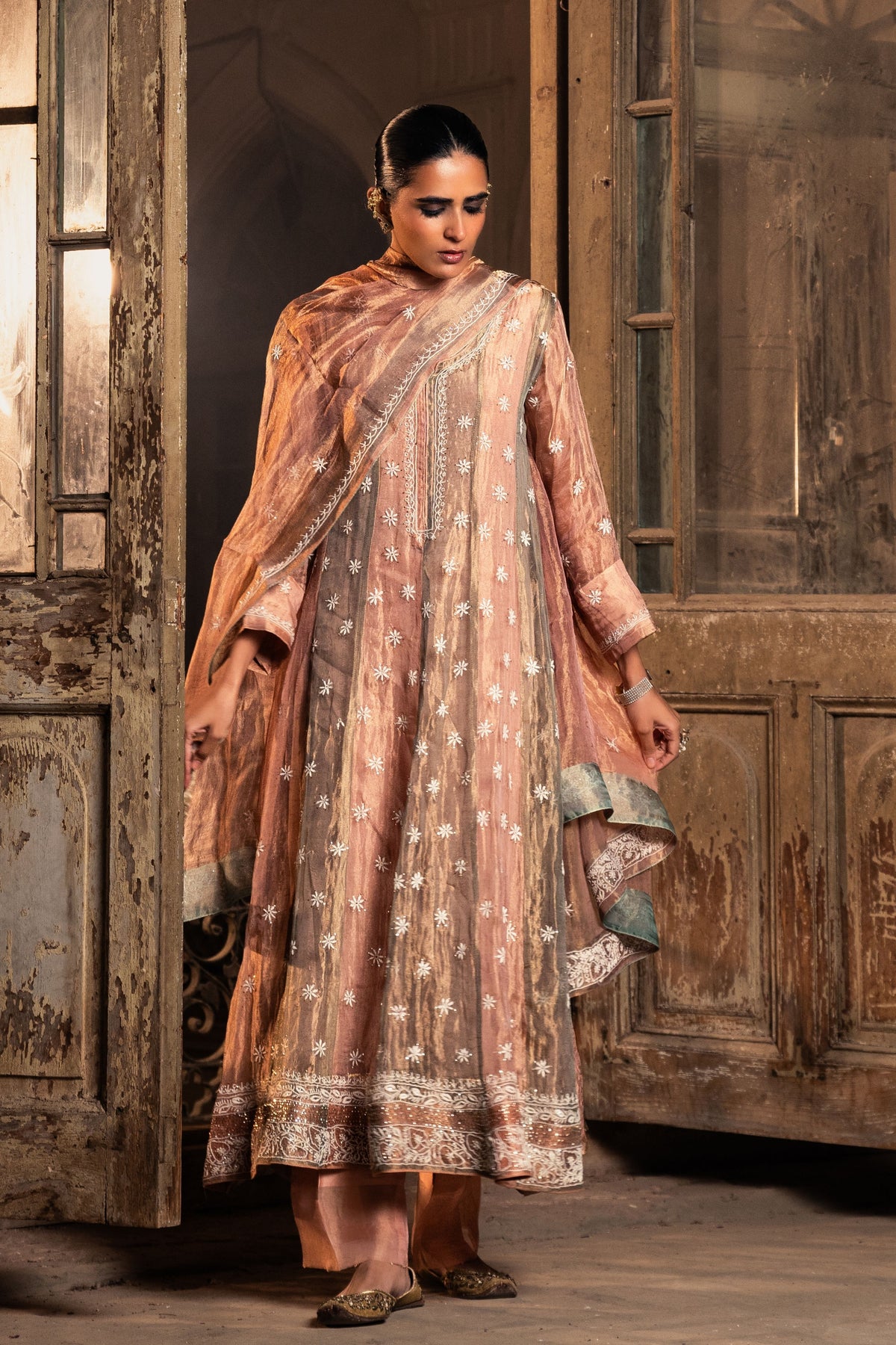 Rose Pink Anarkali Set