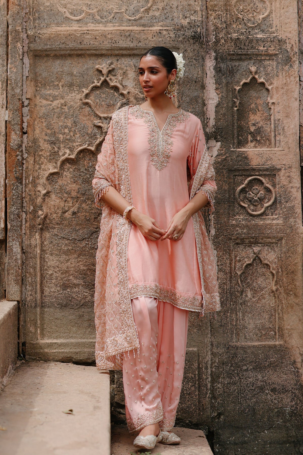 Maham Pink Short Kurta Set