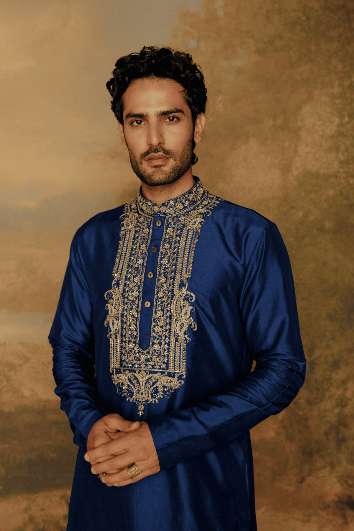 Embroidered Kurta With Chudidar