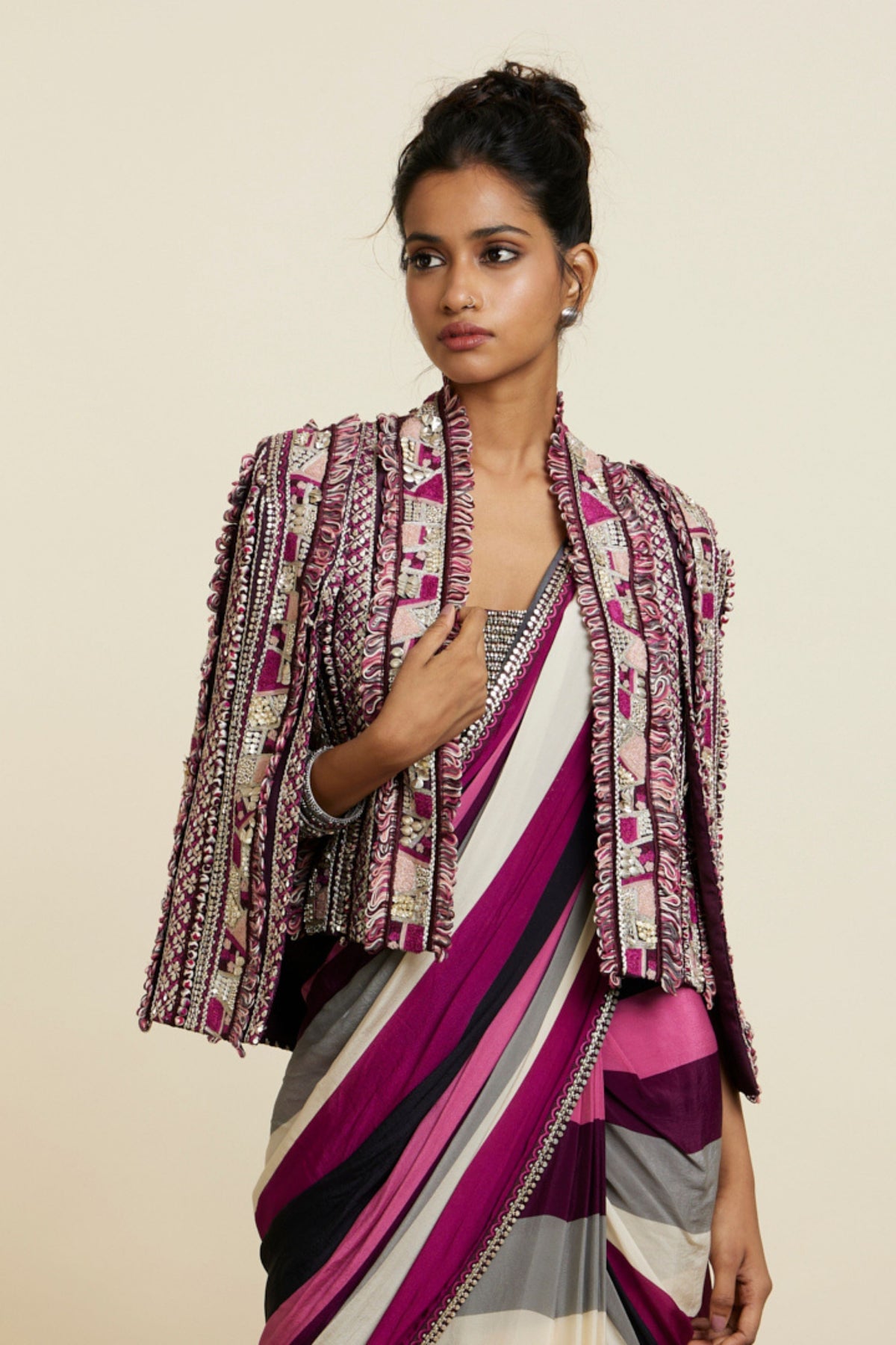 Merlot Abstract Noor Jacket