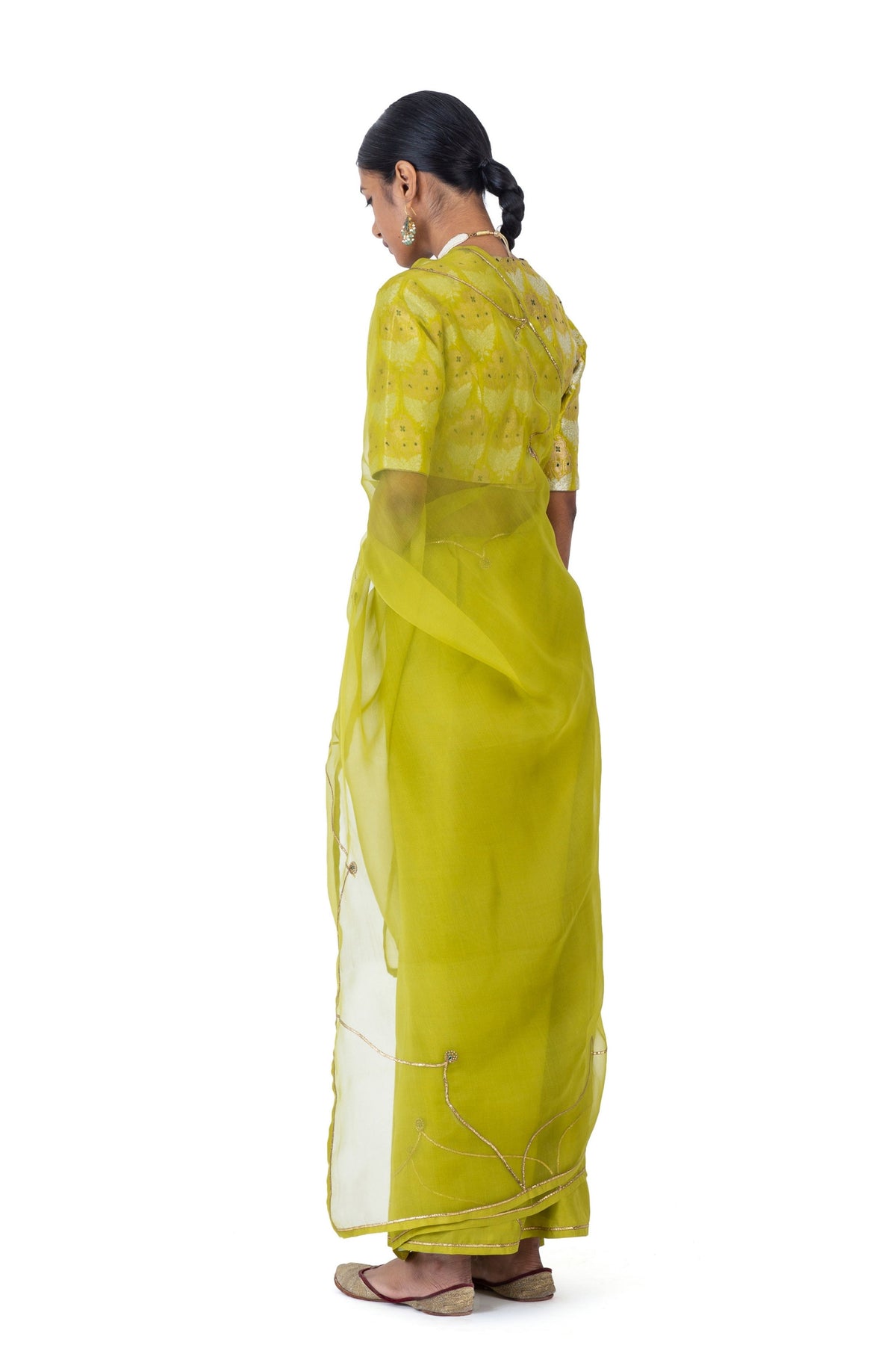 Kirati Leaf Green Saree
