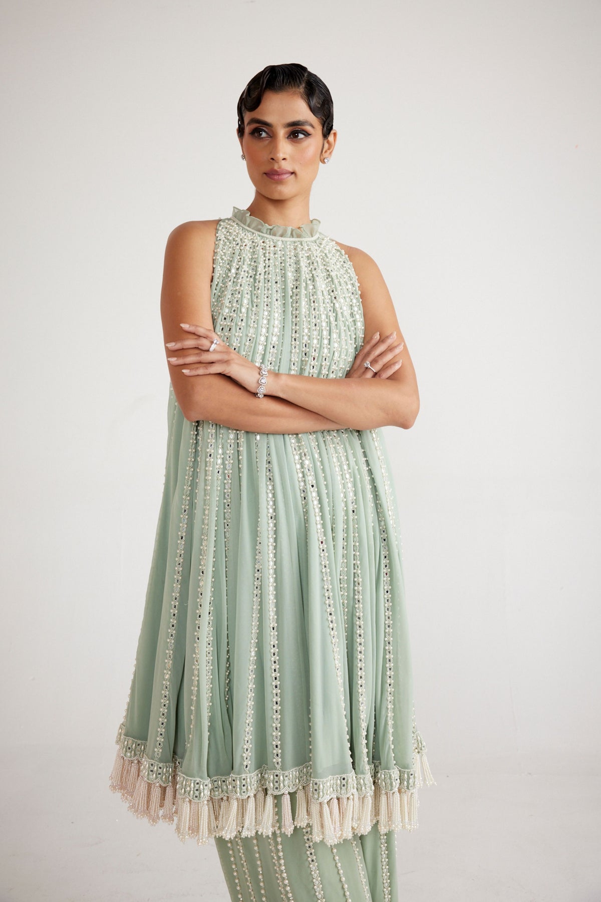 Powder Mint Green Kurta Set