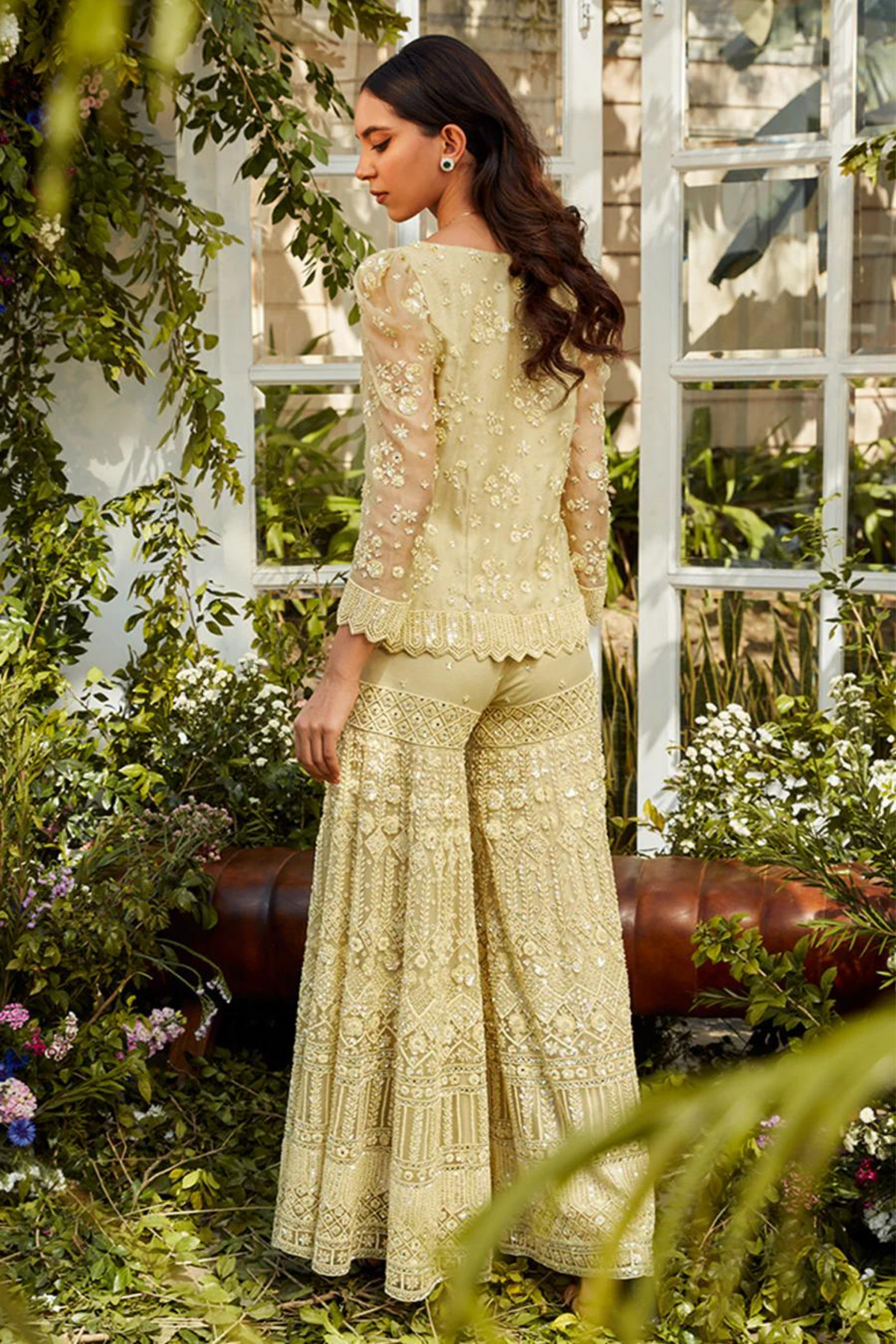 Lemon short jacket sharara