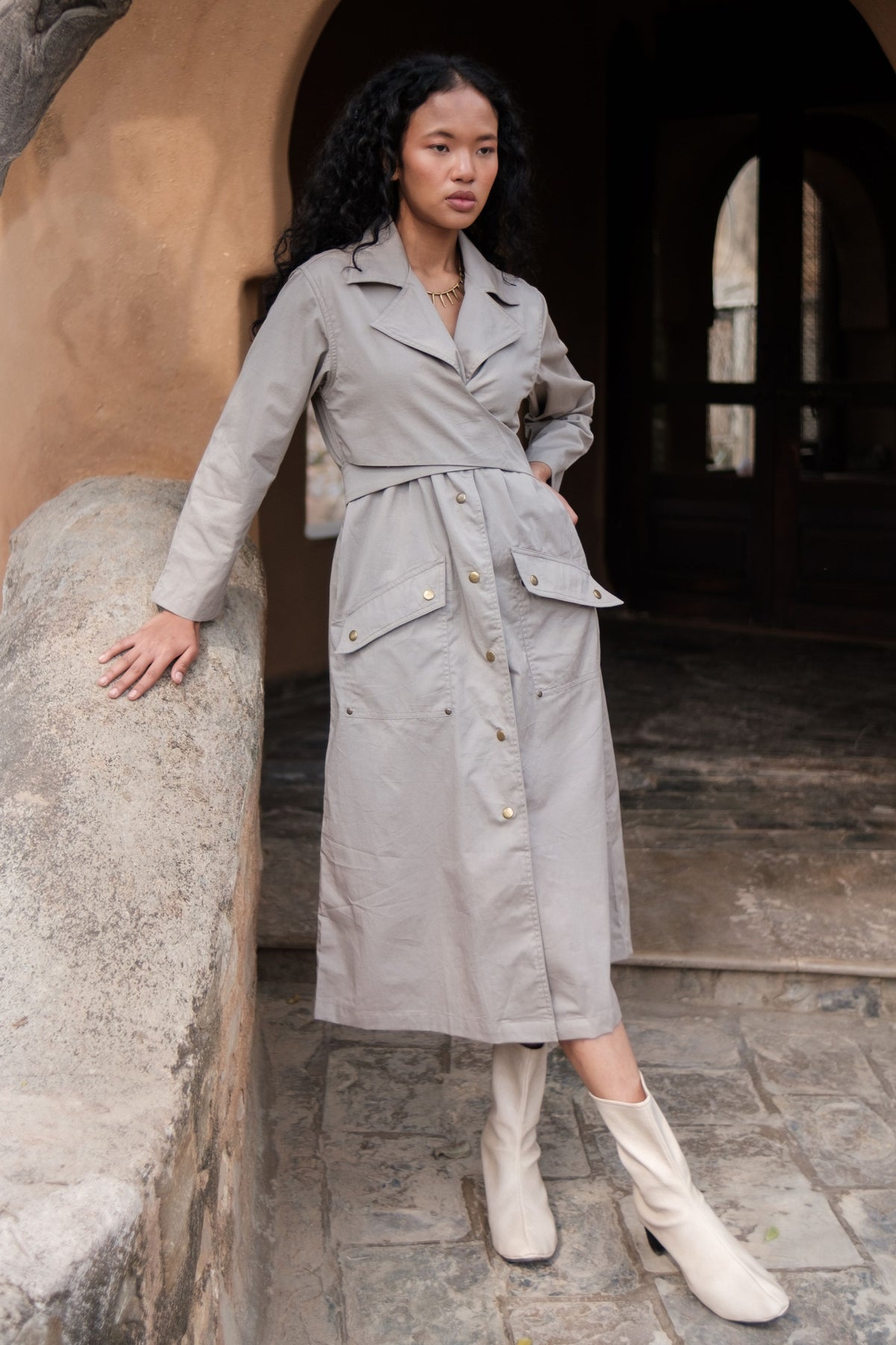 Grey Copenhagen Trench