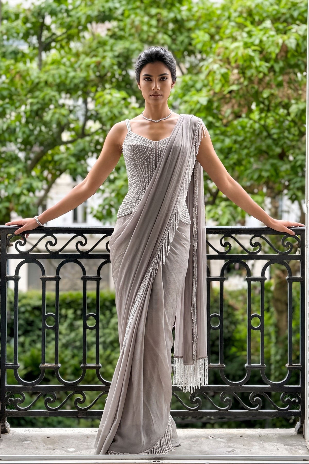 Vesper Draped Saree Set