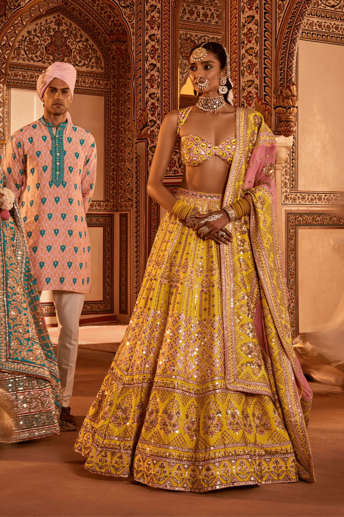 Yellow Lehenga Set