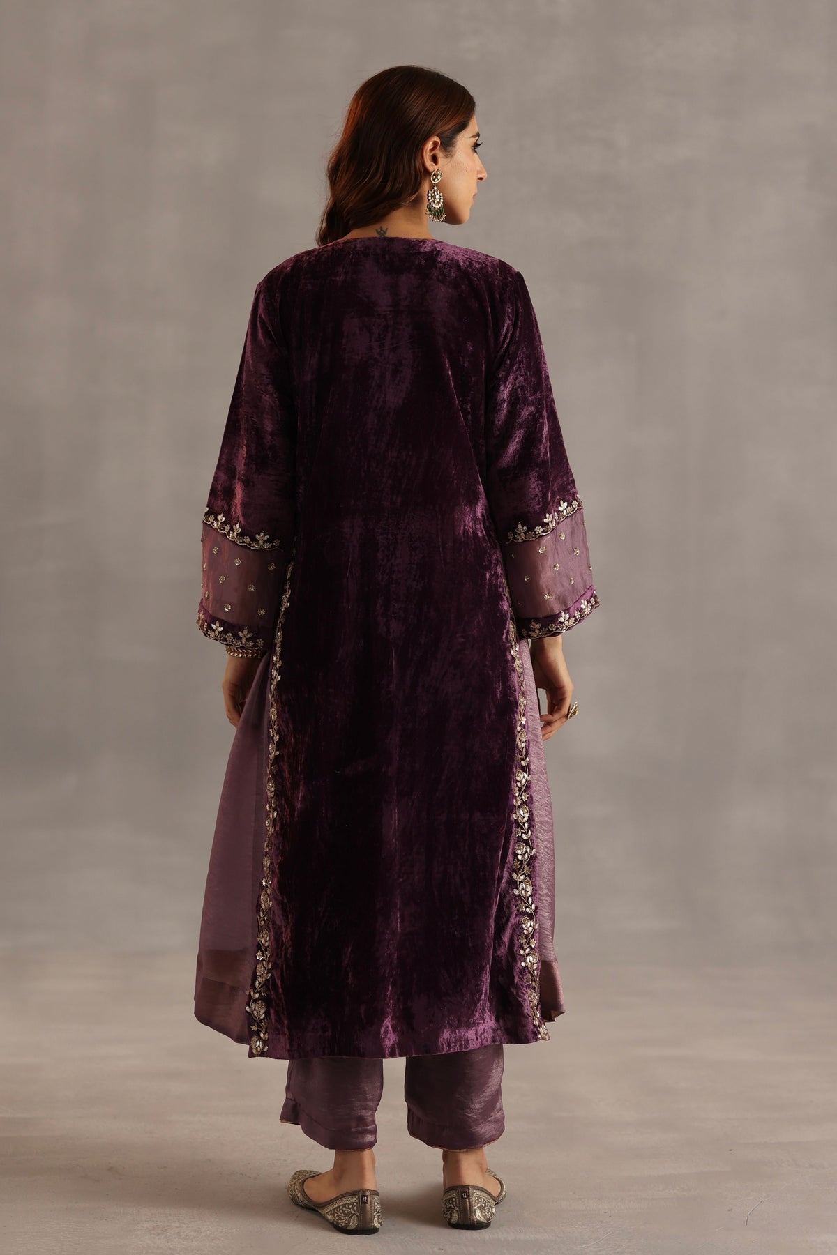 Megh Purple Kurta Set