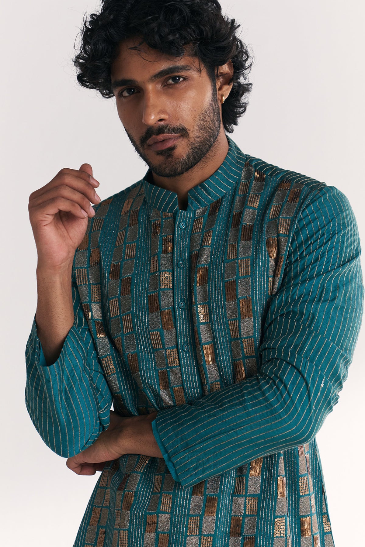 Neelesh Blue Kurta Set