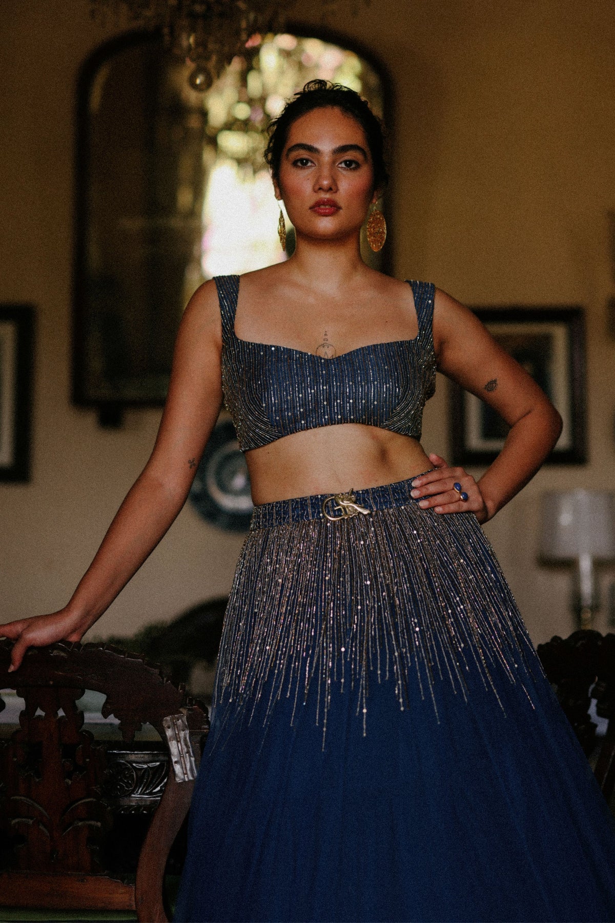 Night Fall Lehenga Set