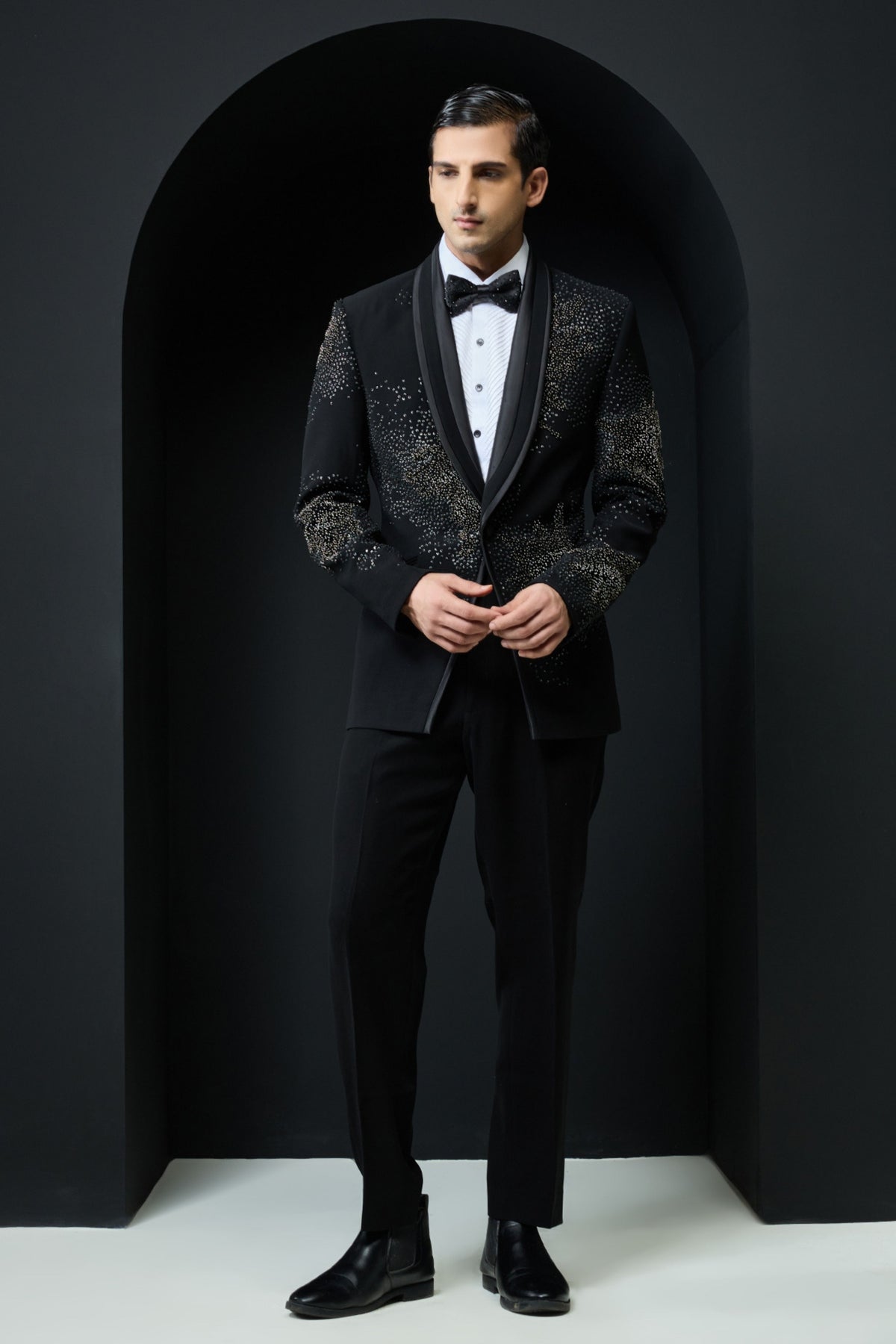 Crystal Pearl Tuxedo Set
