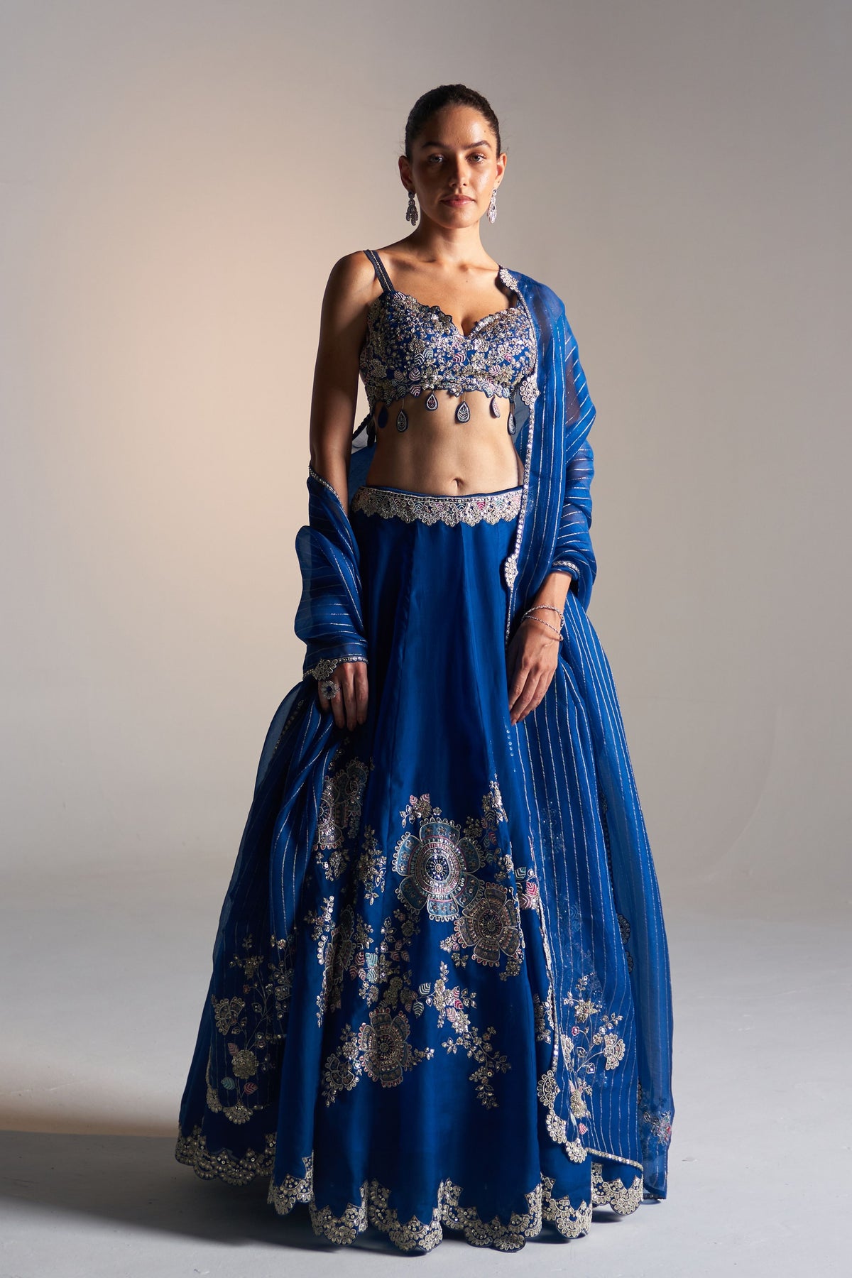 Jade Blue Lehenga Set