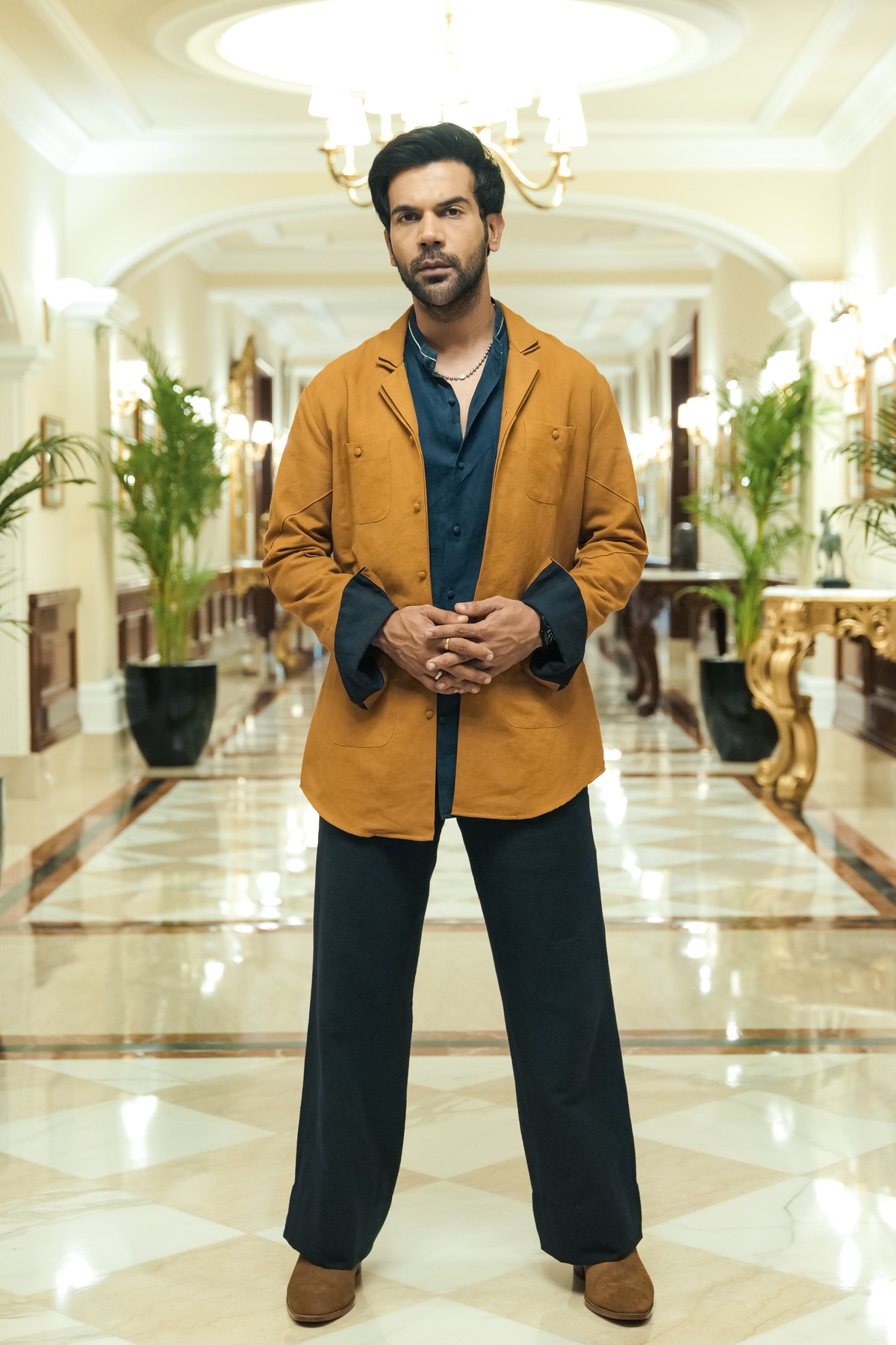 Rajkumar Rao In Mustard Co-ord Set