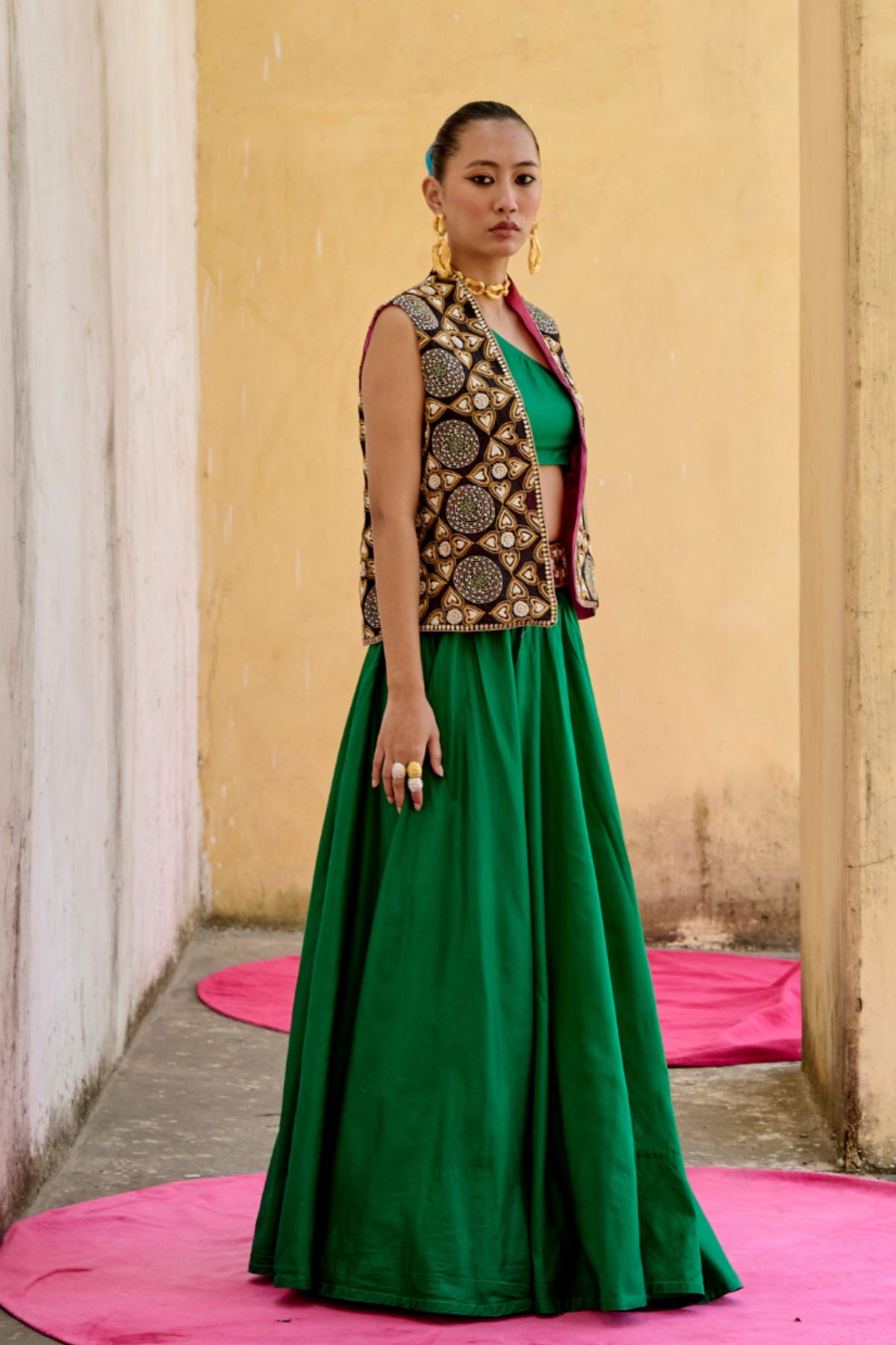 Emerald Skirt Set