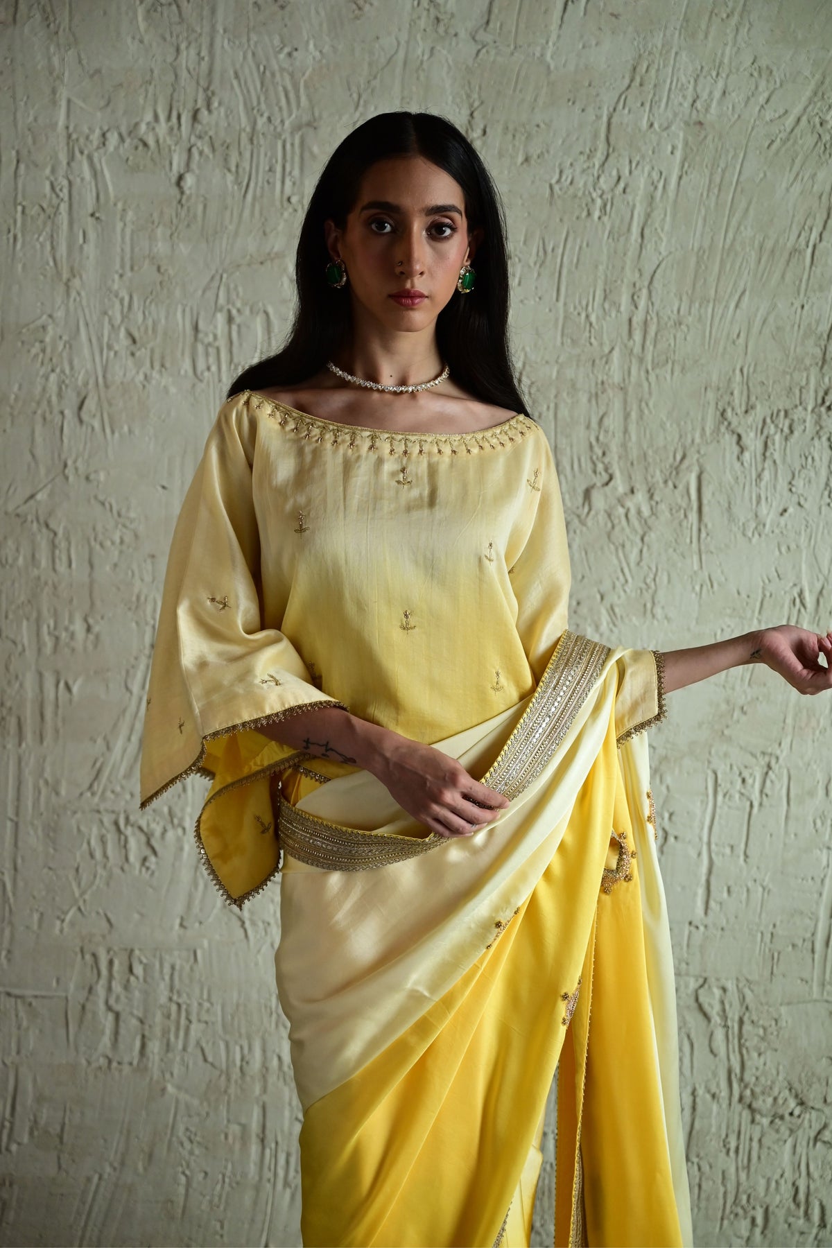 Sunlit Yellow Roop Saree